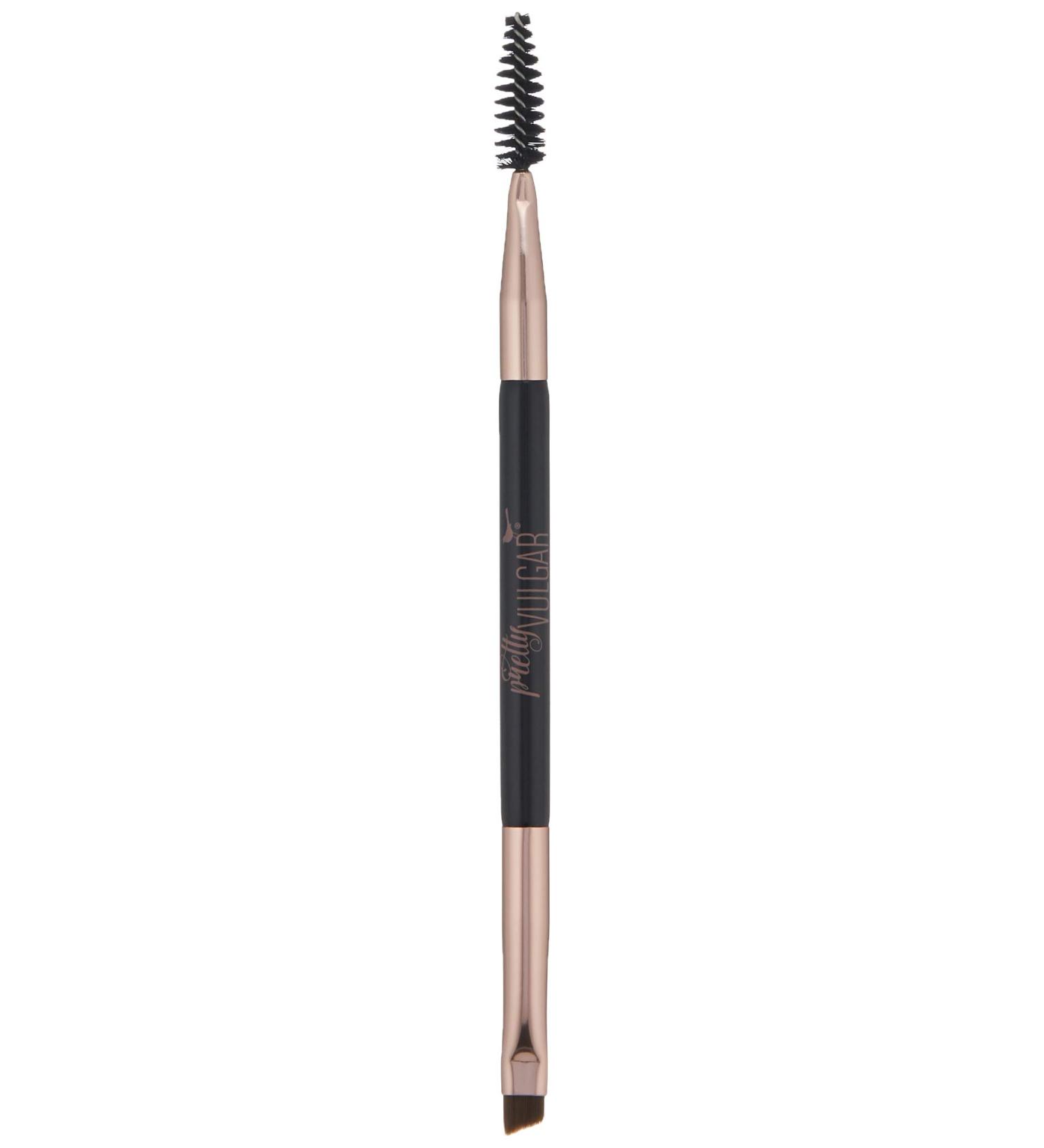 Pretty Vulgar High Standards Eyebrow Brush - Vegan Double-Ended Angled Brush & Spoolie | Cruelty-Free Eyebrow Tool for Flawless Brows - Buy Online on GoSupps.com