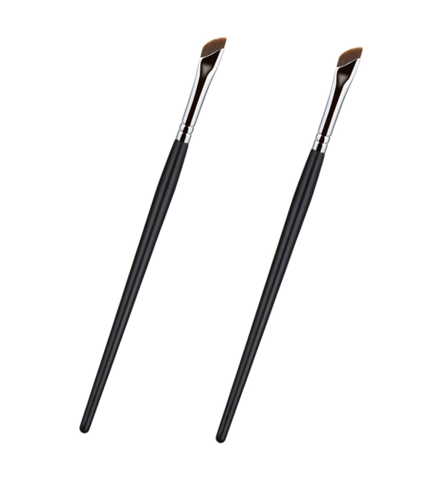 Baluue 2pcs Eyebrow Brush Flat Eyeliner Brush Concealer Brush Flat Tapered Brush Angled Brush Wood - Buy Online on GoSupps.com