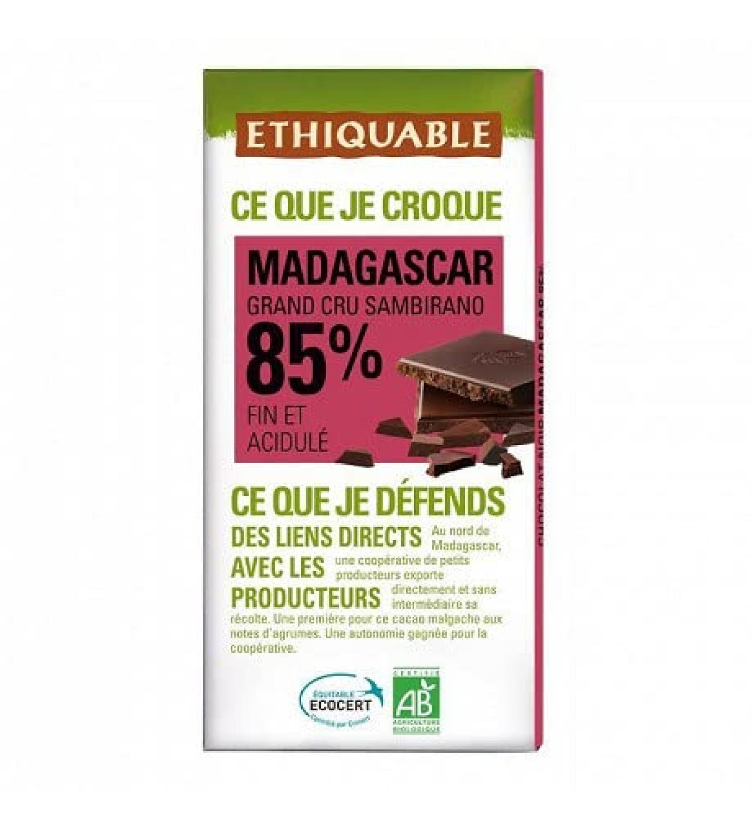 g neric Dark Chocolate 85% Cocoa From Madagascar 100G|Ethicable|(Set Of 4)|Best Deal