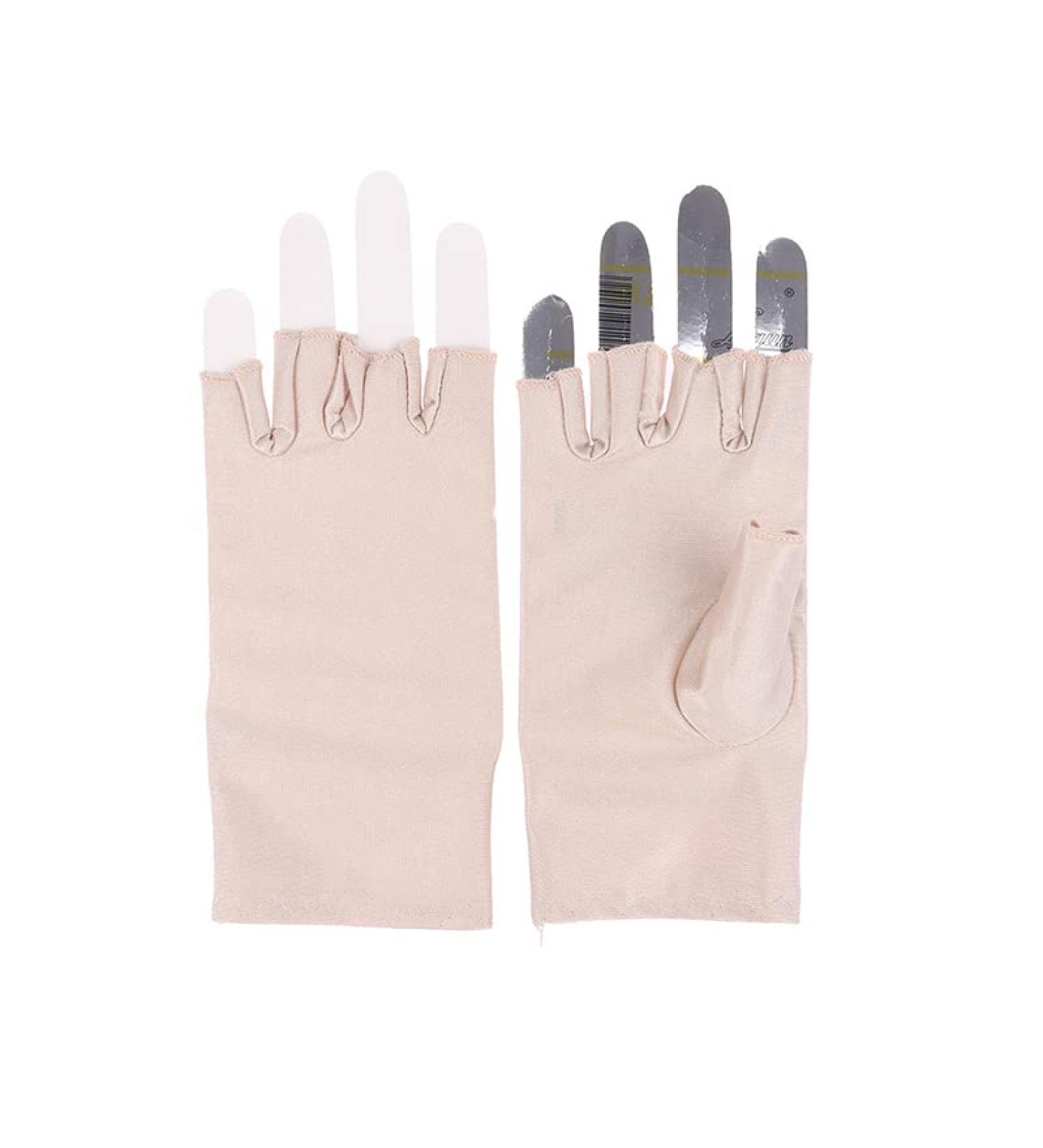 Tefexer Anti UV Nail Gloves spandex Anti UV Nail Gloves Nail Gloves woman Nude - Buy Online on GoSupps.com