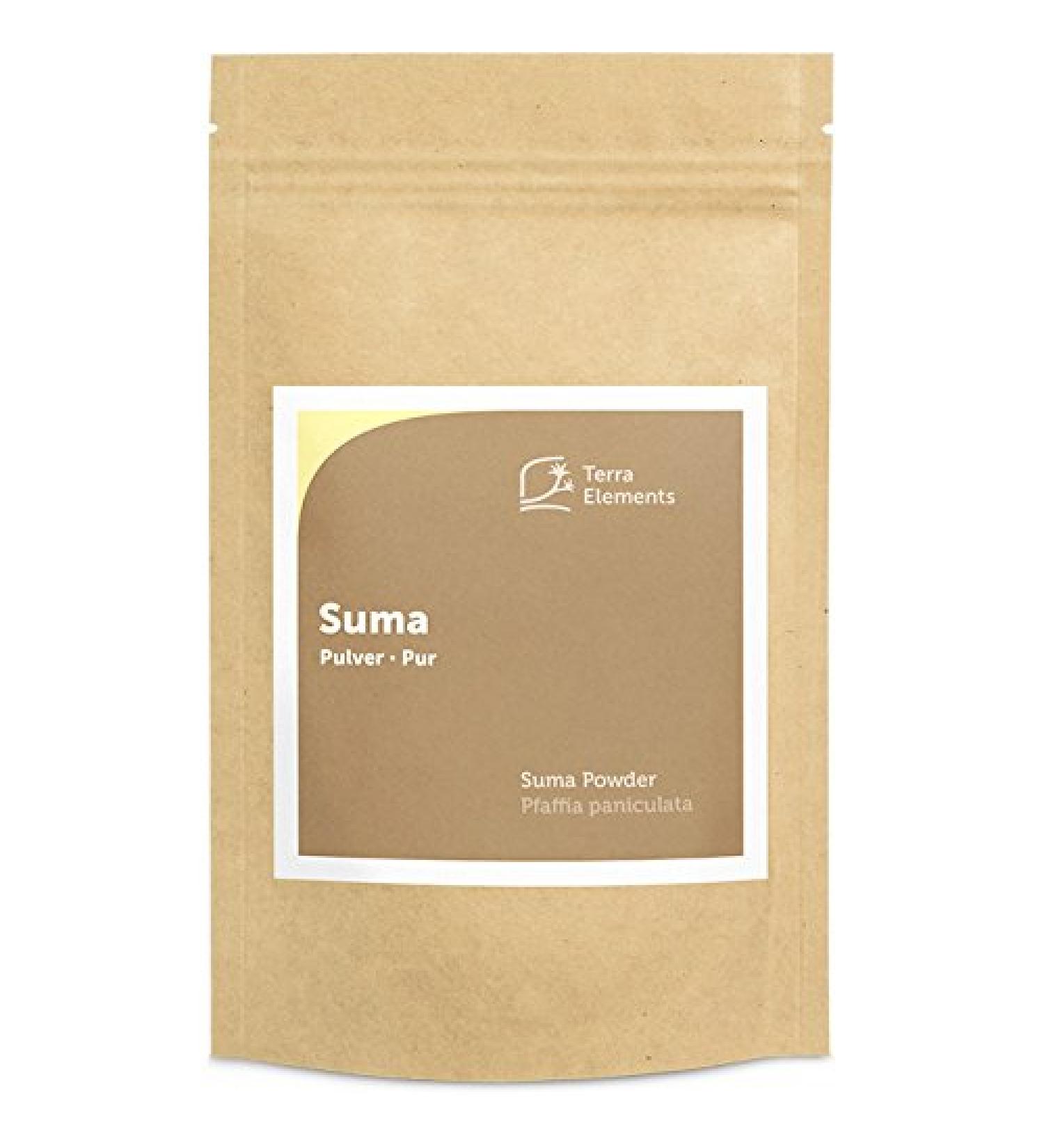 Terra Elements Suma Powder 100g | 100% Pure Pfaffia Paniculata | Vegan & Raw Superfood - Buy Online on GoSupps.com