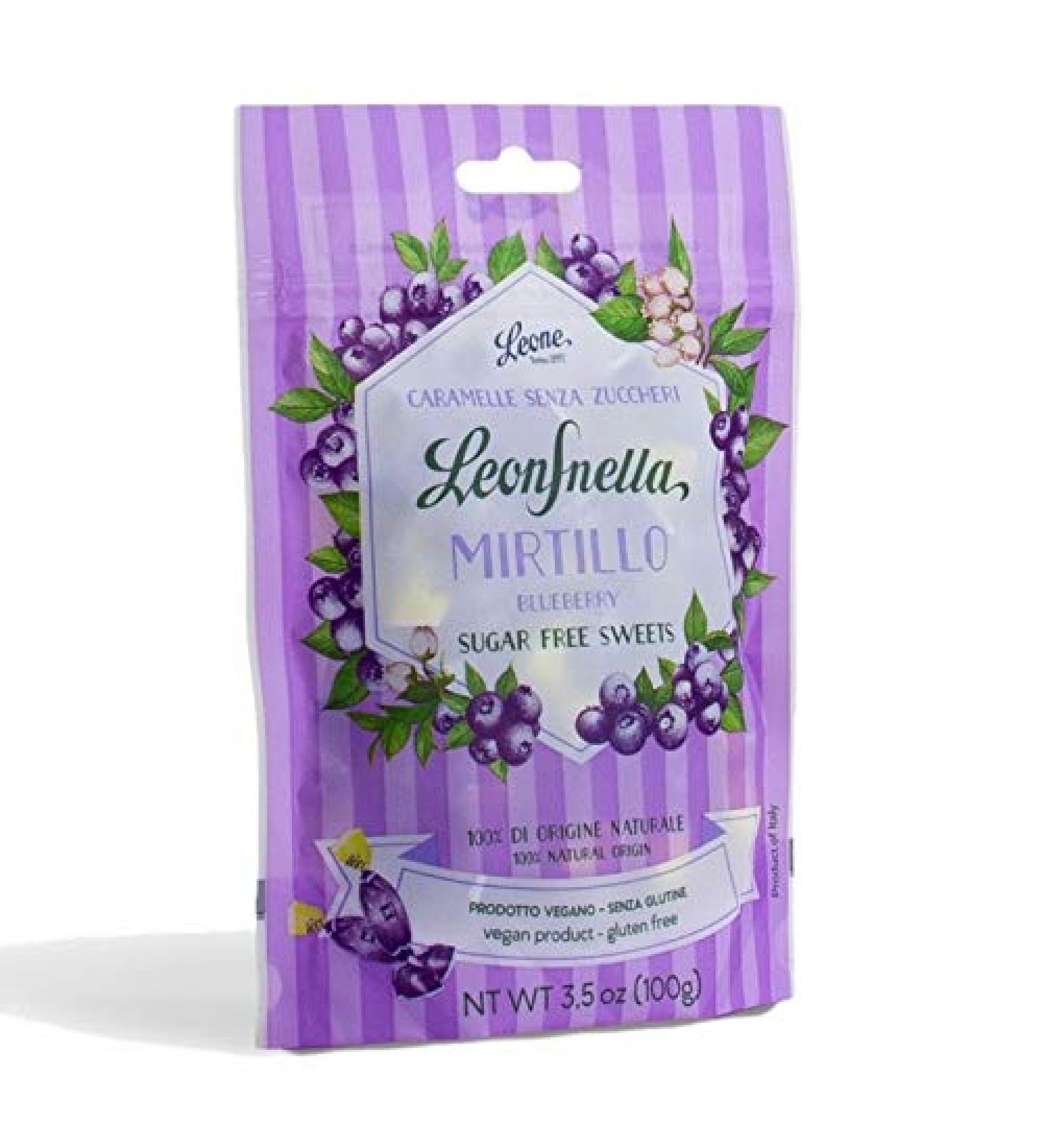 Pastiglie Leone Leosnella Blueberry Candies - 100g - Lion