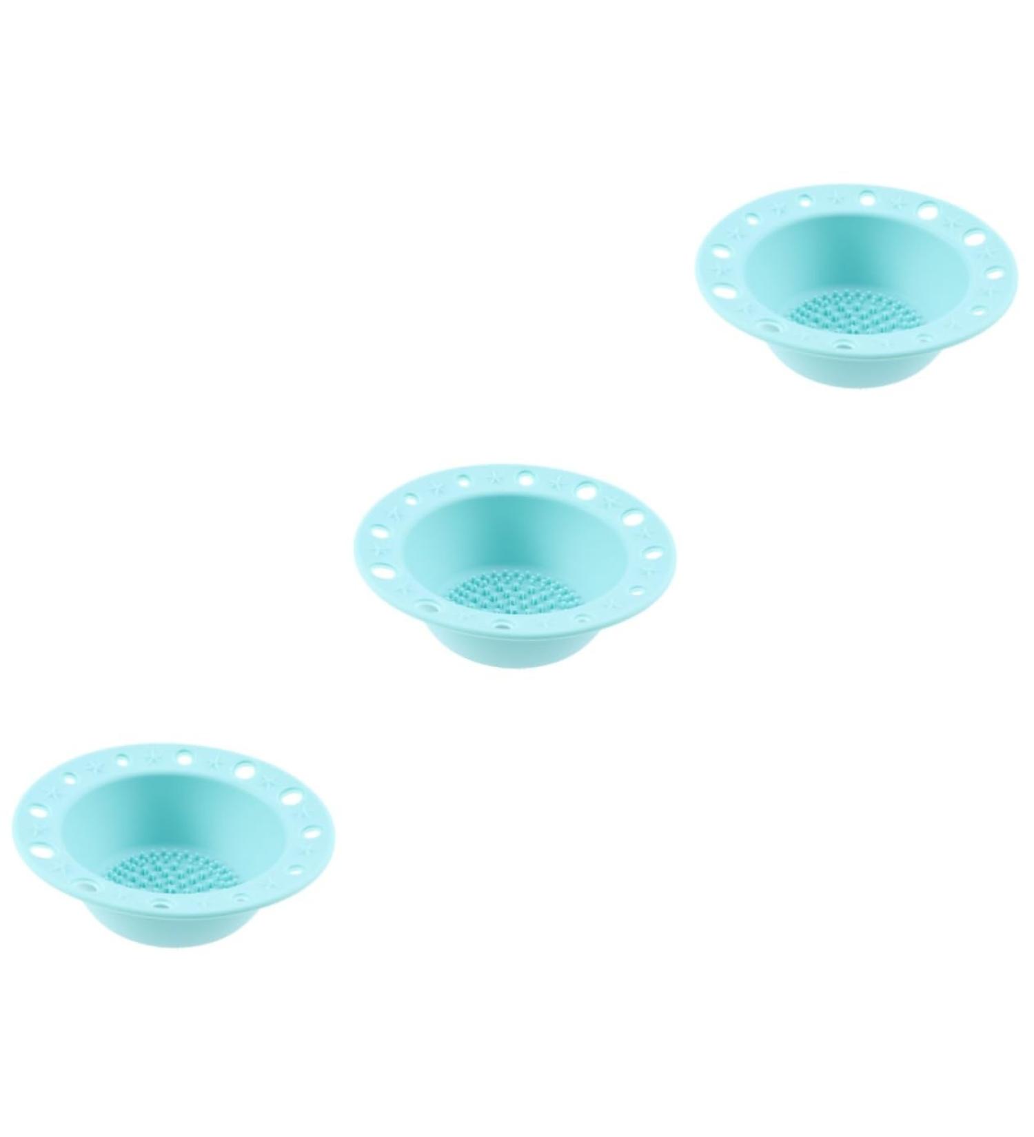 Ipetboom 3 Pcs Makeup Brush Clean Silicone Bowl mediumx3pcs Greenx3pcs - Buy Online on GoSupps.com