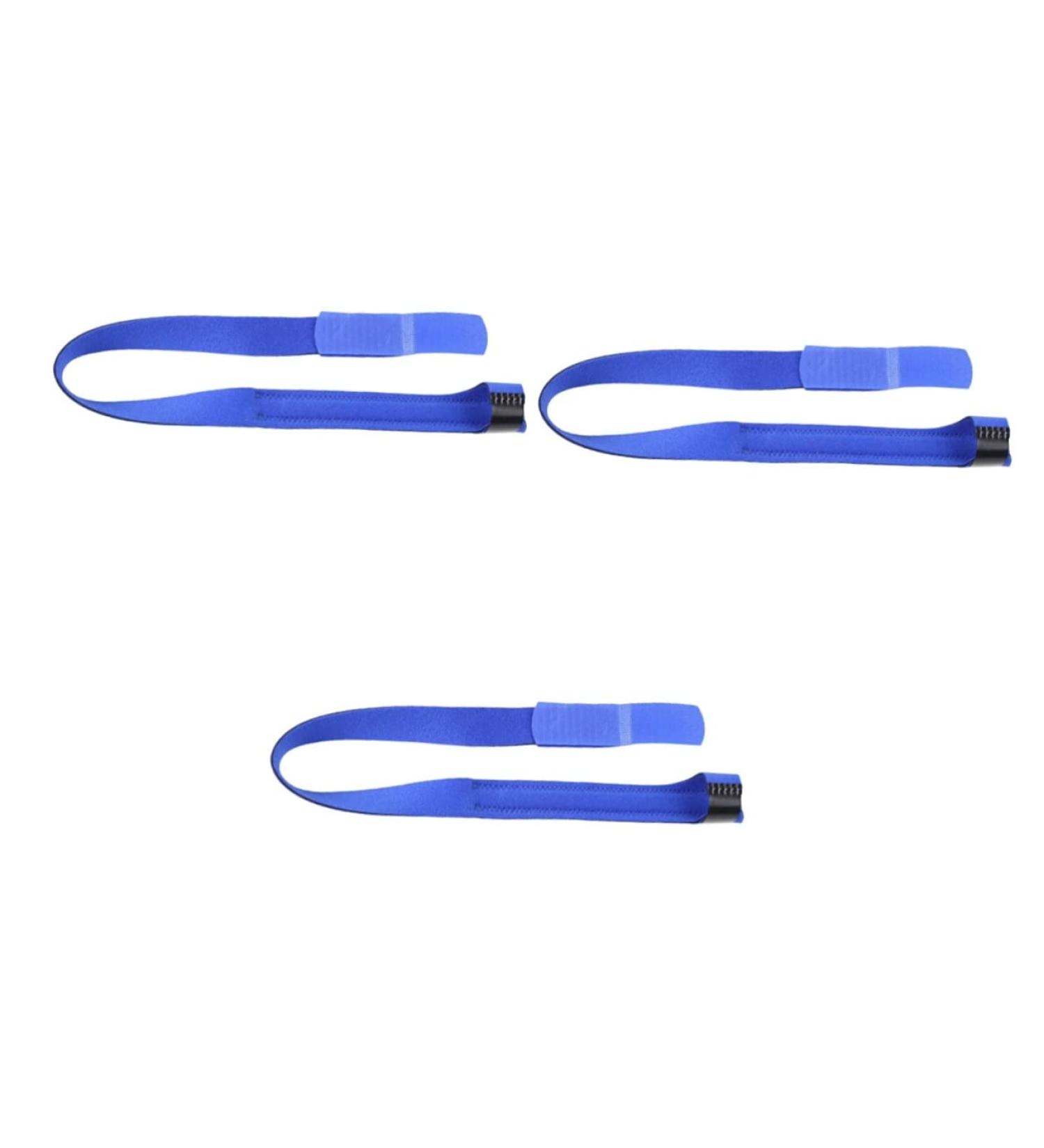 BESPORTBLE 3pcs Toe Strap Toe Splitter Set - Health Protective Separator Stretchy Stretcher - Blue Comfortable Cloth Toe Divider x3pcs - Buy Online on GoSupps.com