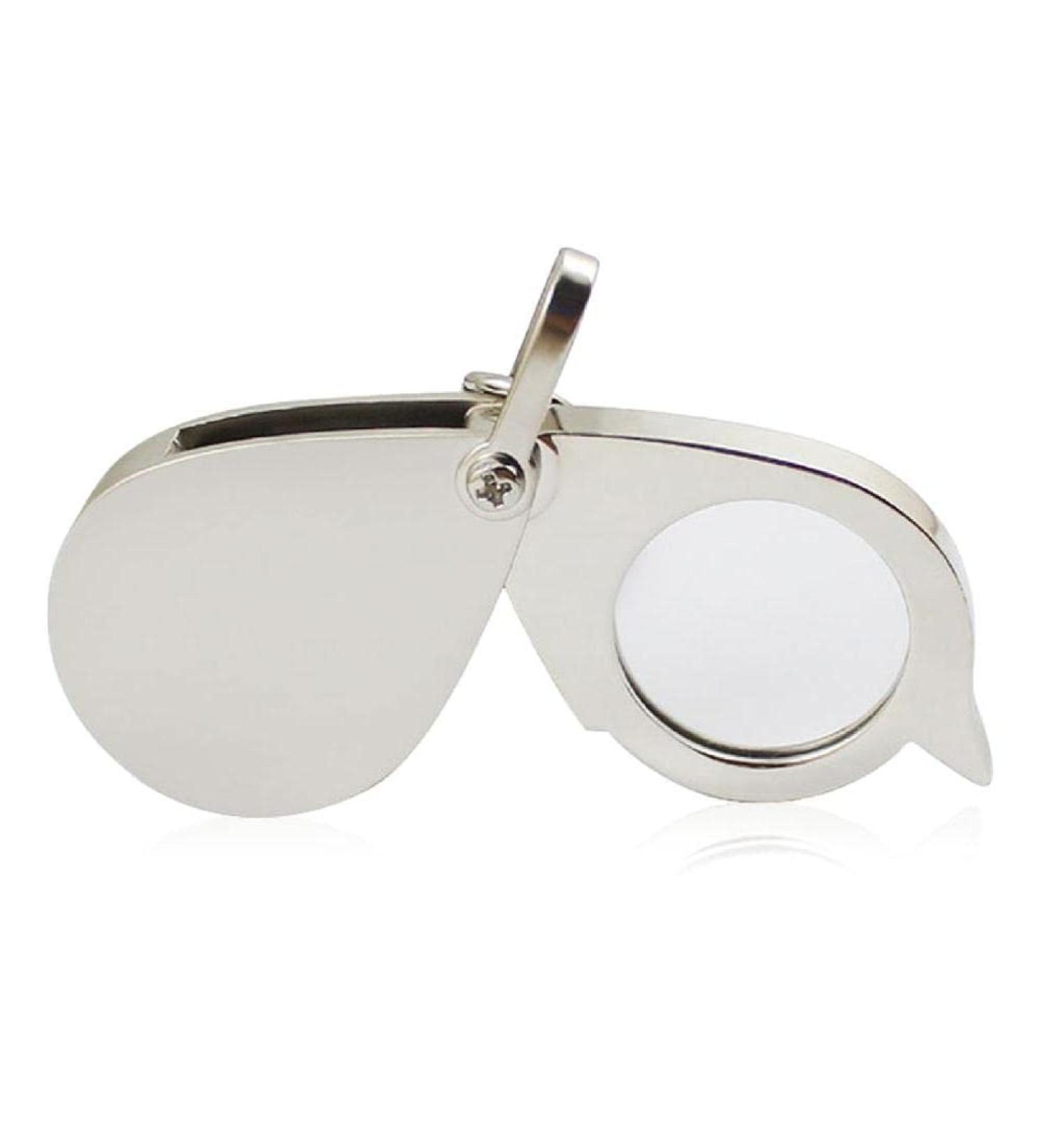 Pocket Magnifier for W/Keychain Portable 15X Metal Pocket Glass Foldable Mini Magnifier Loupe Reading Zinc A Reading Magnifier for Books Reading Magnifiers for Seniors Pocket Magnifier - Buy Online on GoSupps.com
