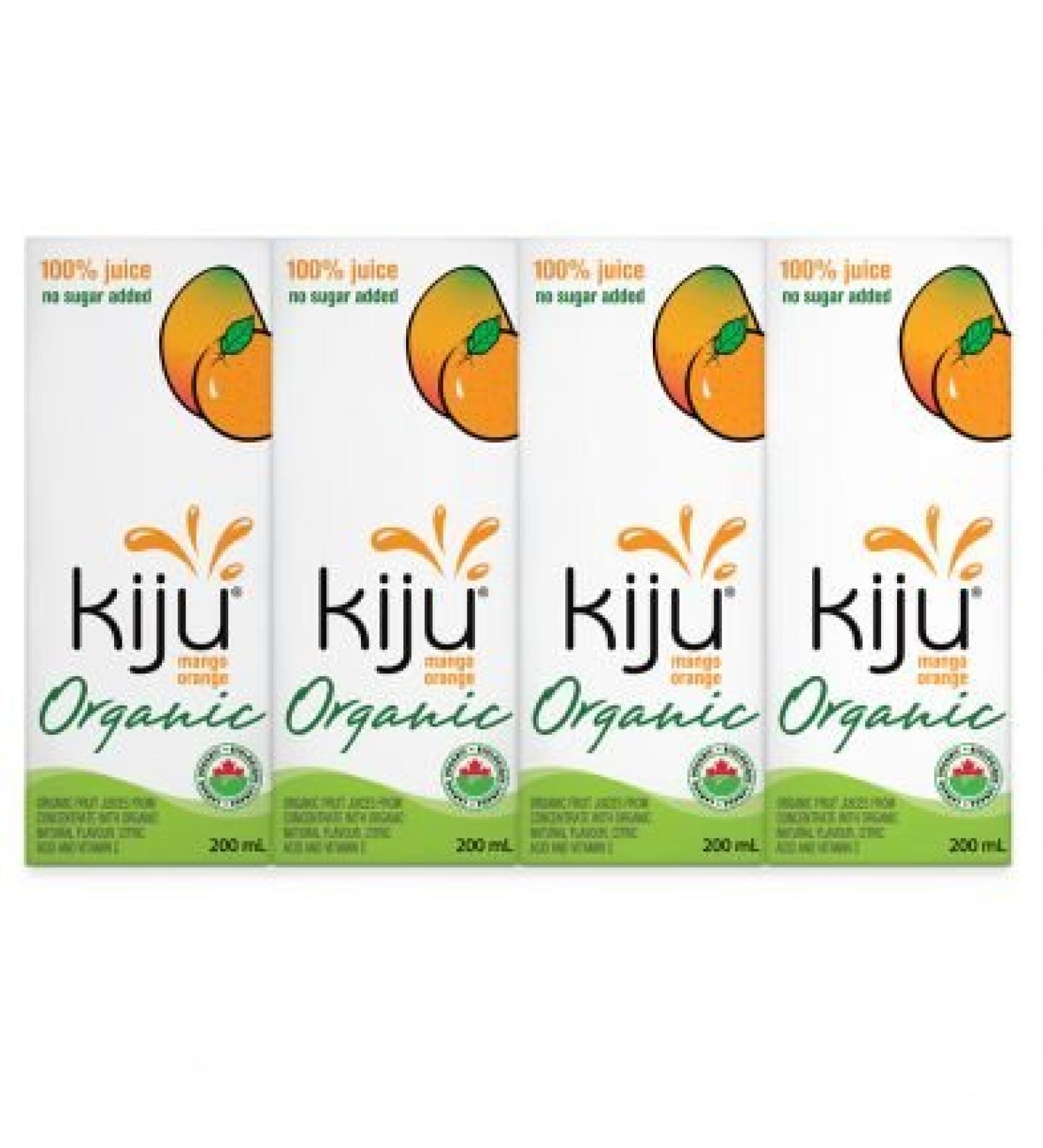 Kiju Organic Single Serve Juice - Mango Orange (8x4/200ml)