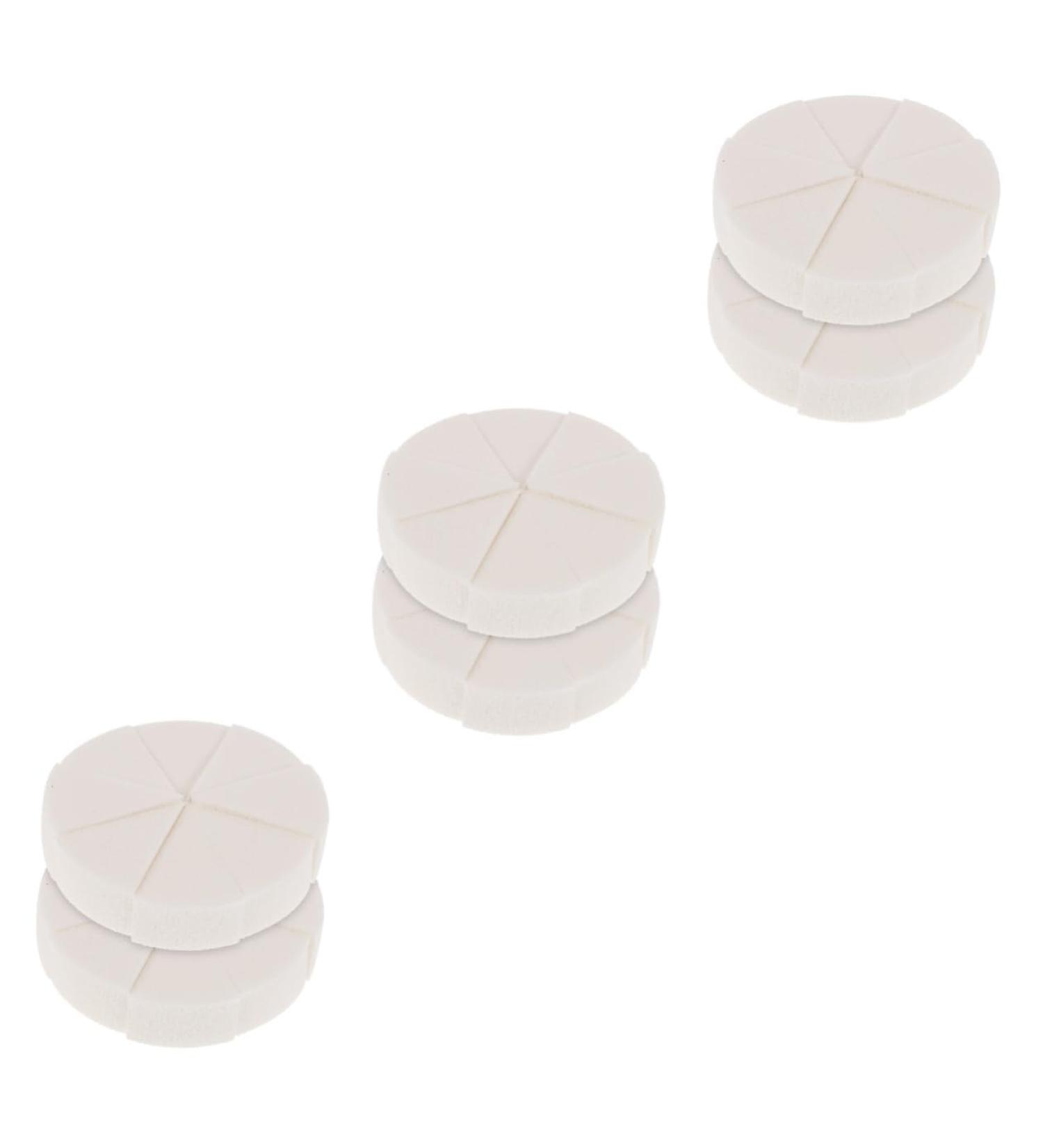 FRCOLOR 6 Sets Triangular Sponge Puff Wedge Sponge for Makeup Cosmetic Makeup Pads Makeup Supplies Lady Tools Makeup Foam Wedges Facial Pads Mini Puff Emulsion Makeup Foundation White Miss - Buy Online on GoSupps.com