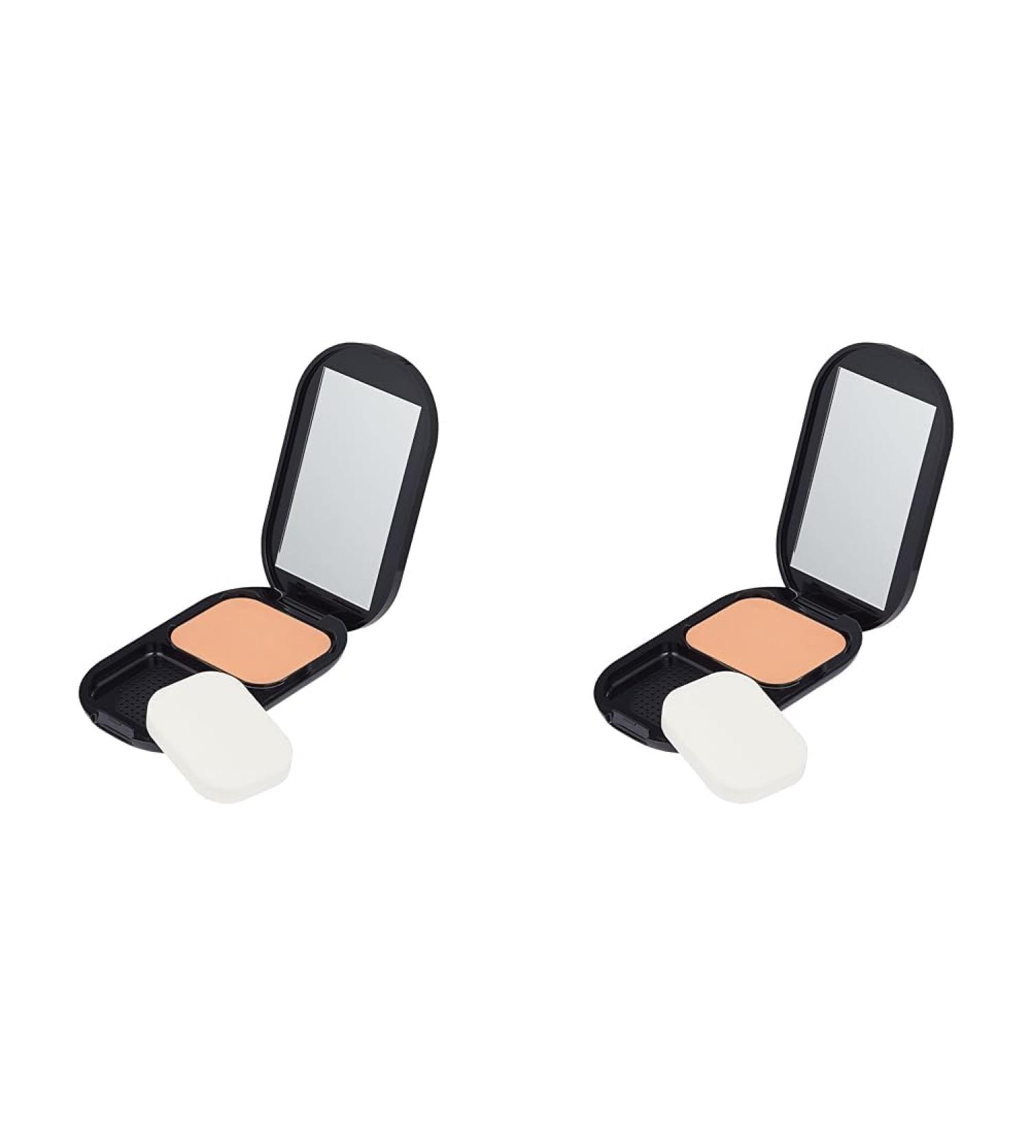 Max Factor Facefinity Compact Make-up Sand 005 - Matt Finish Powder Foundation - 10g (2-Pack) for Flawless Skin - Buy Online on GoSupps.com