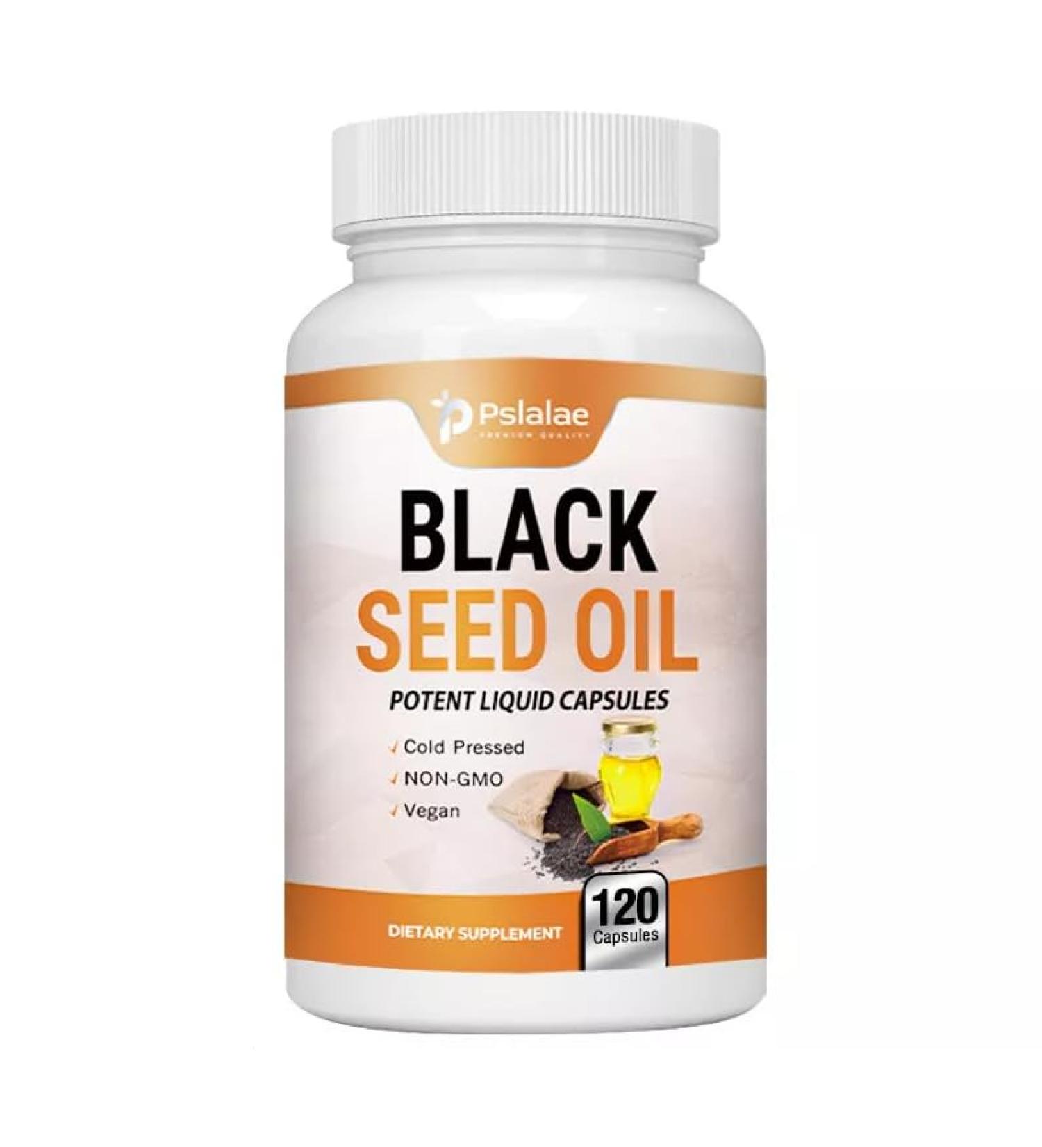 Black Seed Oil 1000mg - 100% Pure & Natural Cold Pressed Cumin Nigella Sativa - Buy Online on GoSupps.com
