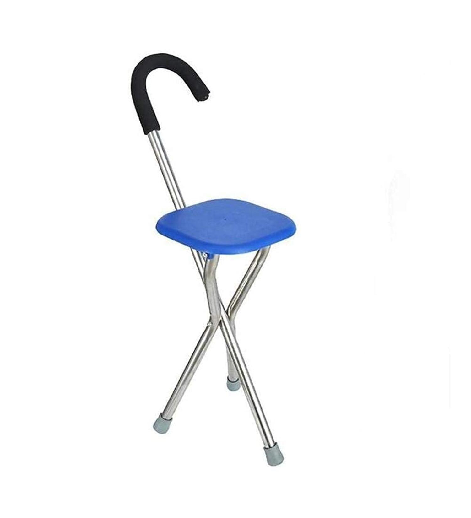 Rely on Walking Walker for Seniors Rollator Adjustable Walking Crutches Cane Seat Walking Stick Seat Canes Three-Legged Stool Chairs for The Elderly The Elderly Walking Stick Stool Blue Interesting - Buy Online on GoSupps.com
