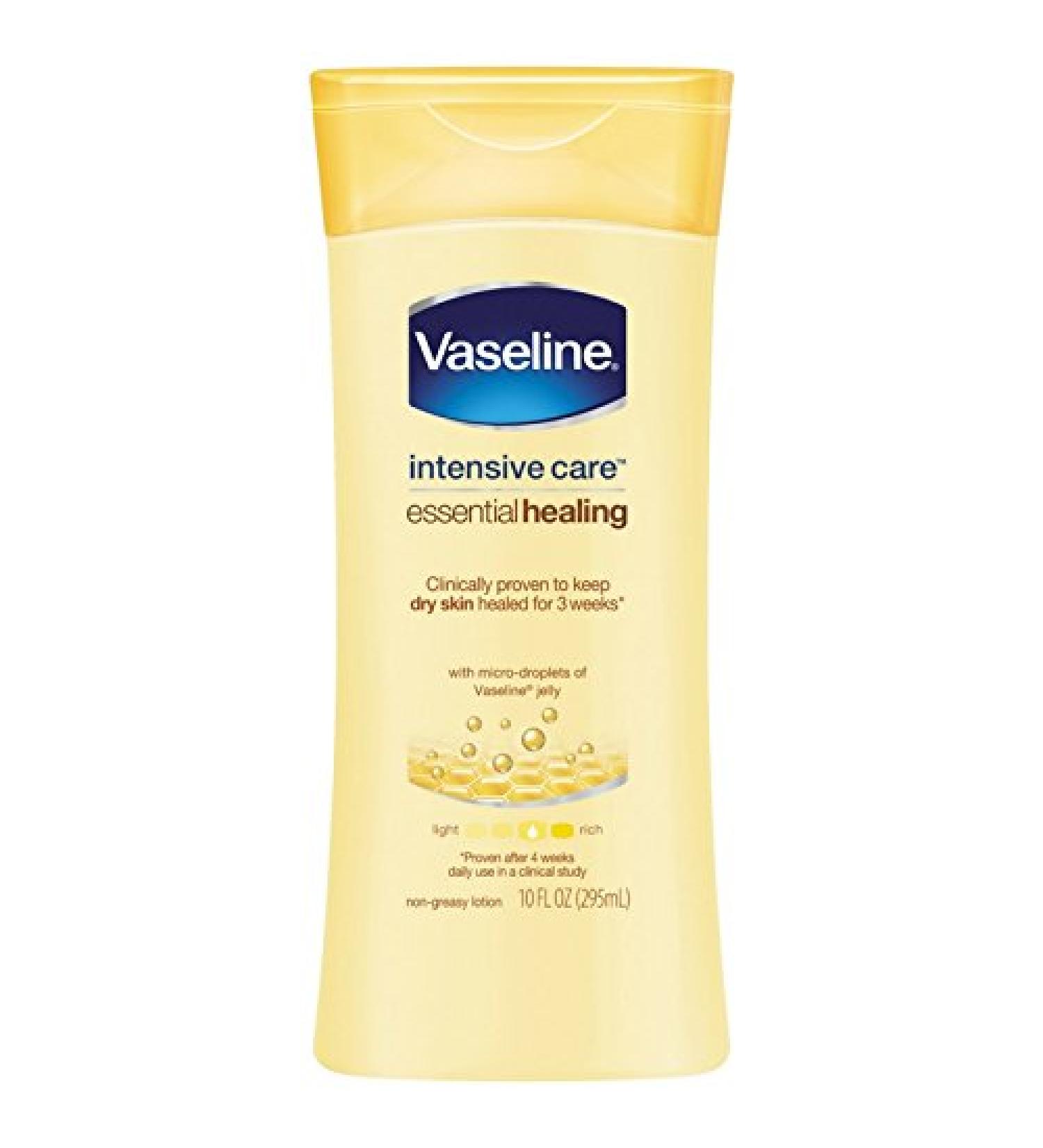 Vaseline Intensive Care Essential Healing Lotion 10 Oz (Pack of 4) Unscented  10 Fl Oz (Pack of 4)