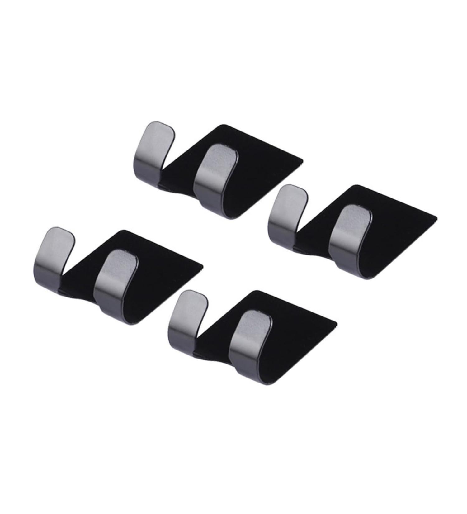 Stainless Steel Shower Razor Holder Hooks - 4-Piece Suction Hook Set for Shower Wall & Towel - Self-Adhesive Decorative Wall Hooks - Buy Online on GoSupps.com