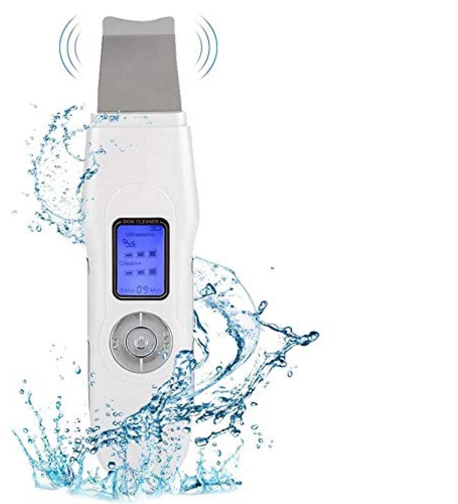 Skin Scrubber Multi-functional Ultrasound Facial Scrubber Spatula Electric Rechargable Facial Beauty Instrument for Deep Cleansing Skin Toning Nutrient Absorption - Buy Online on GoSupps.com