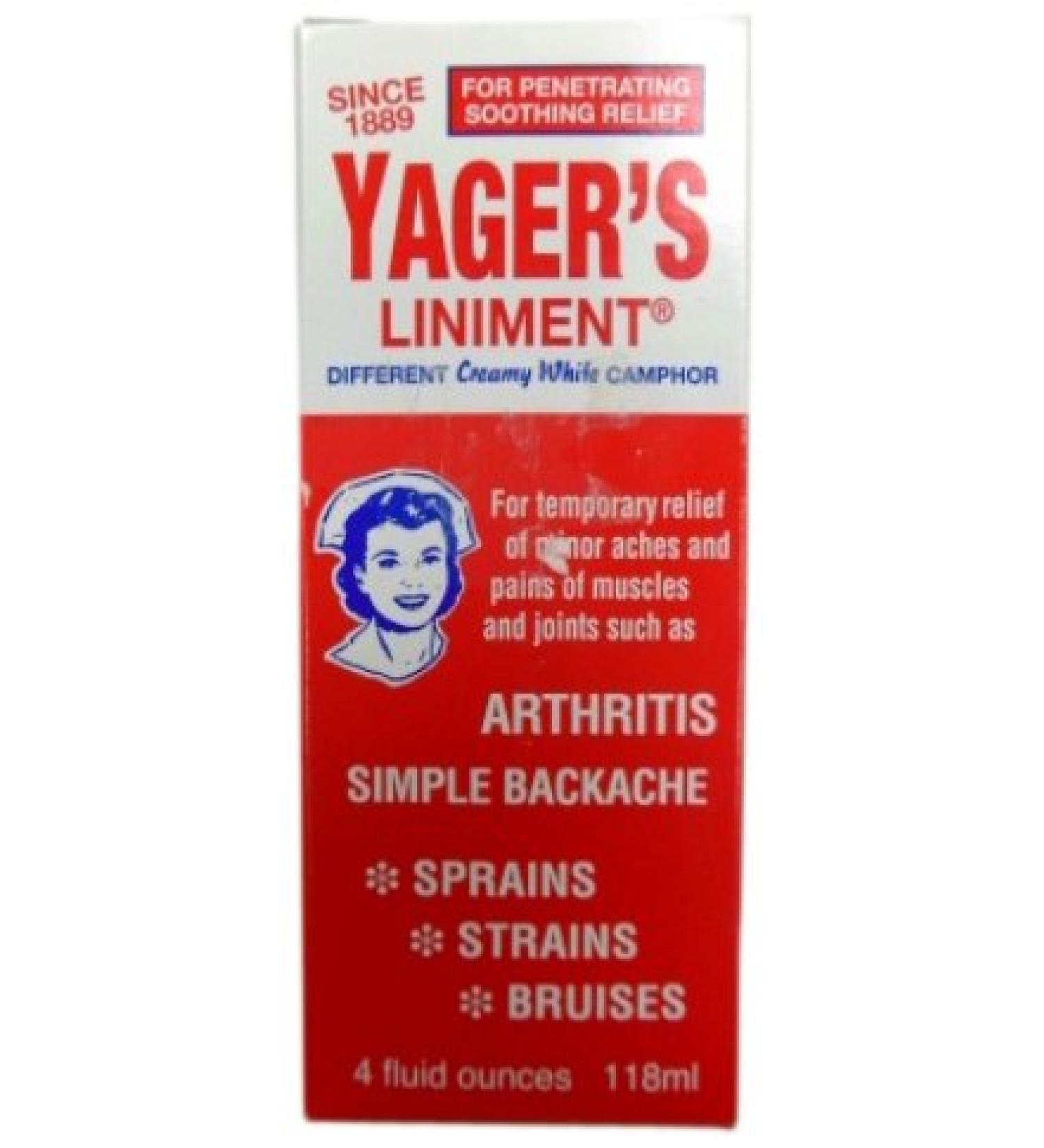 Yager's Pain Relieving Liniment 4 fl oz - Fast-Acting Relief for Aches and Pains - Buy Online on GoSupps.com