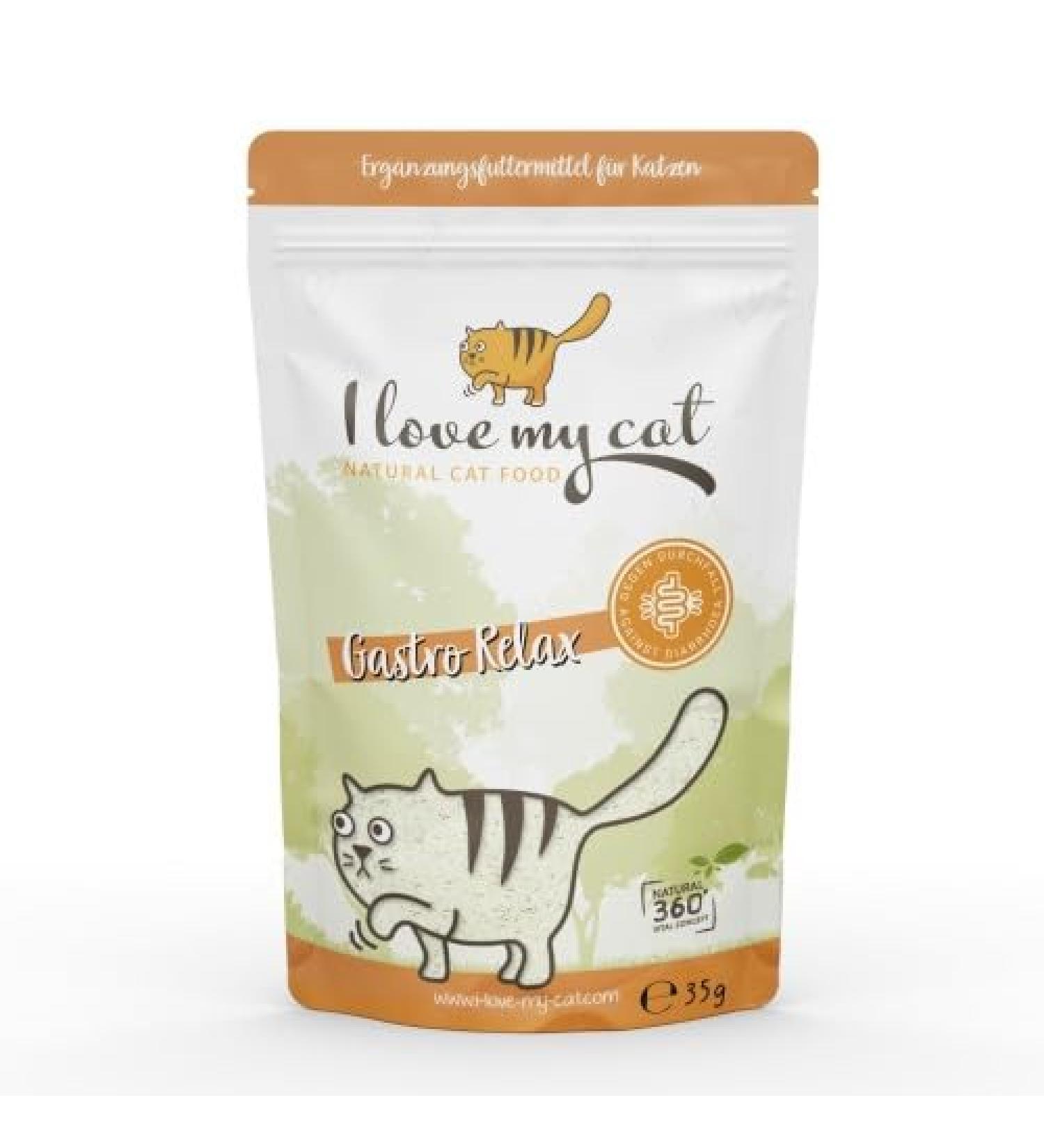I Love My Cat Gastro Relax Powder | Nutritional Supplement for Diarrhea in Cats | 35g | Vet-Approved - Buy Online on GoSupps.com