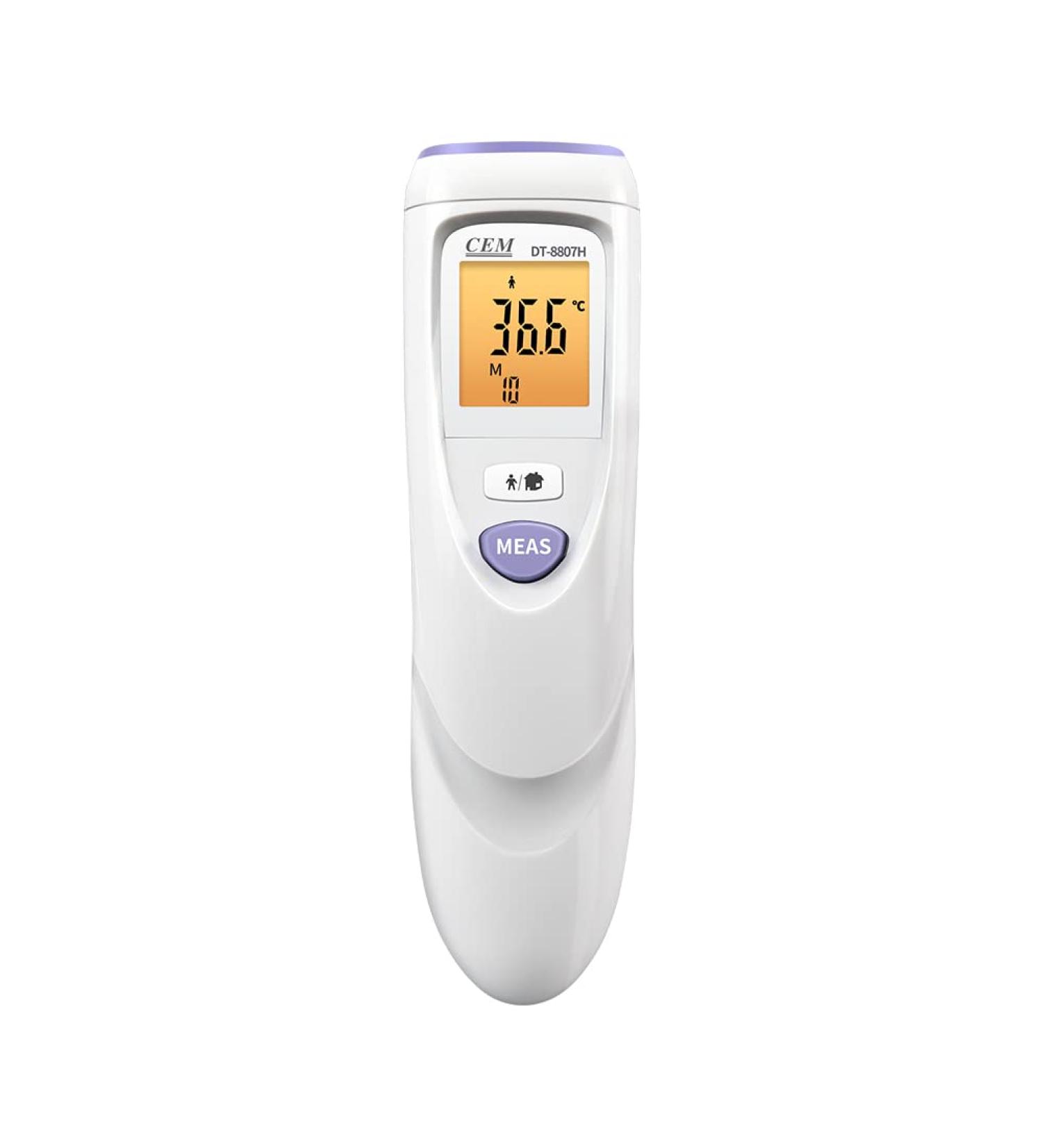 CEM DT-8807H FDA CE No-Touch Infrared Forehead Thermometer for Adults & Kids - Touchless Baby Thermometer with Ultra-Sensitive Sensors, Large LED Display & Gentle Vibration Alert - Buy Online on GoSupps.com