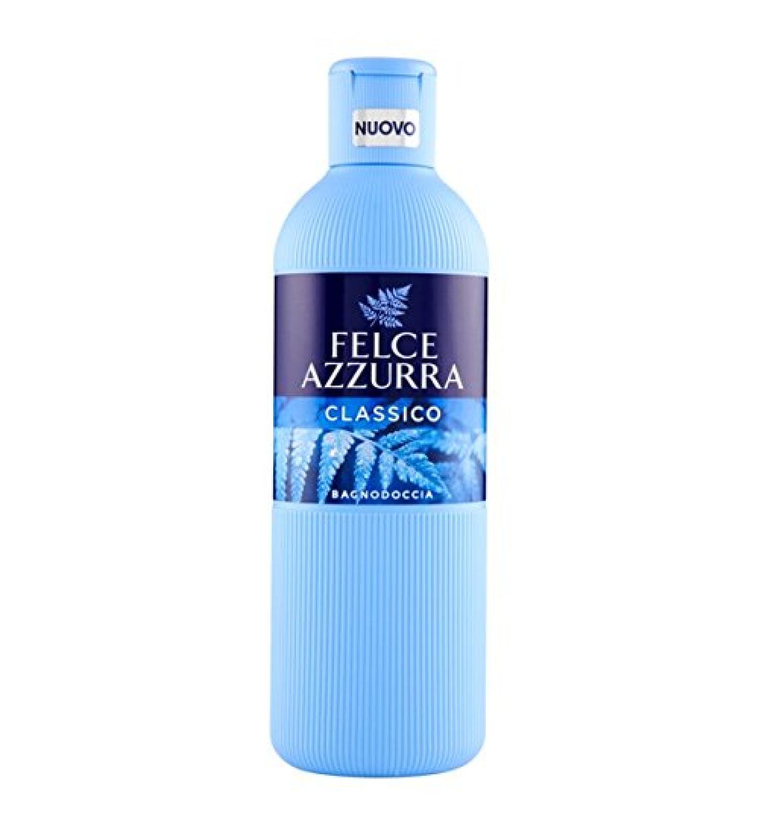 Straw Vineen Felce Azzurra Classico Shower gel Body Wash shower gel 650 ml Azzurra Paglieri met eucalyptus eucalyptus geur