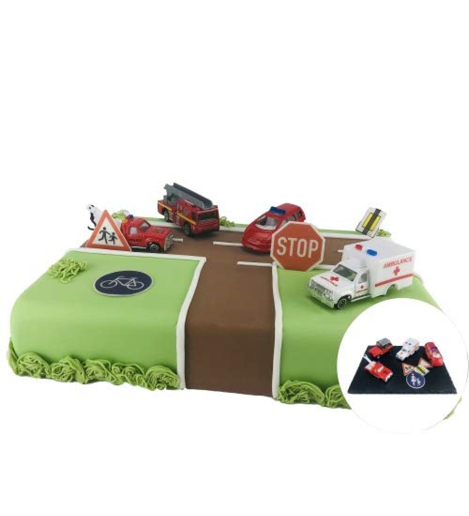 Buy Cake Company Torte Decoration - Kids' Birthday Rescue Vehicles | International Shipping - Buy Online on GoSupps.com