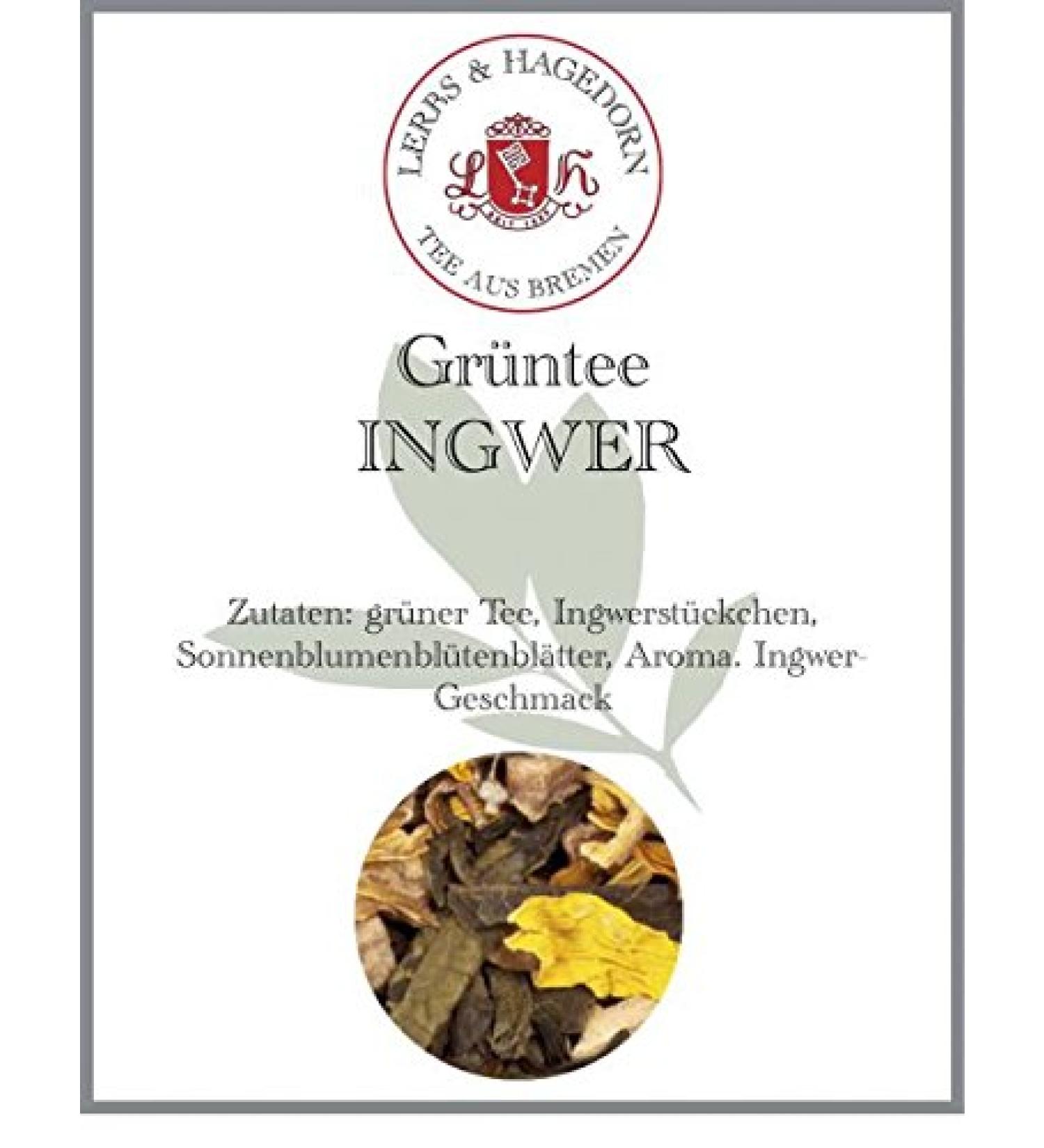  Lerbs & Hagedorn Lerbs & Hagedorn Green Tea Ginger | Ginger approx. 2 kg (162 litres) - Buy Online on GoSupps.com
