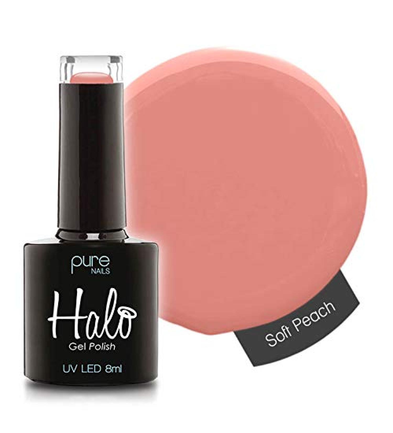 Halo Gel Polish *Full Range 8ml* **CHOOSE YOUR COLOUR(S)** (Soft Peach N2851) Soft Peach N2851 8 ml (Pack of 1)