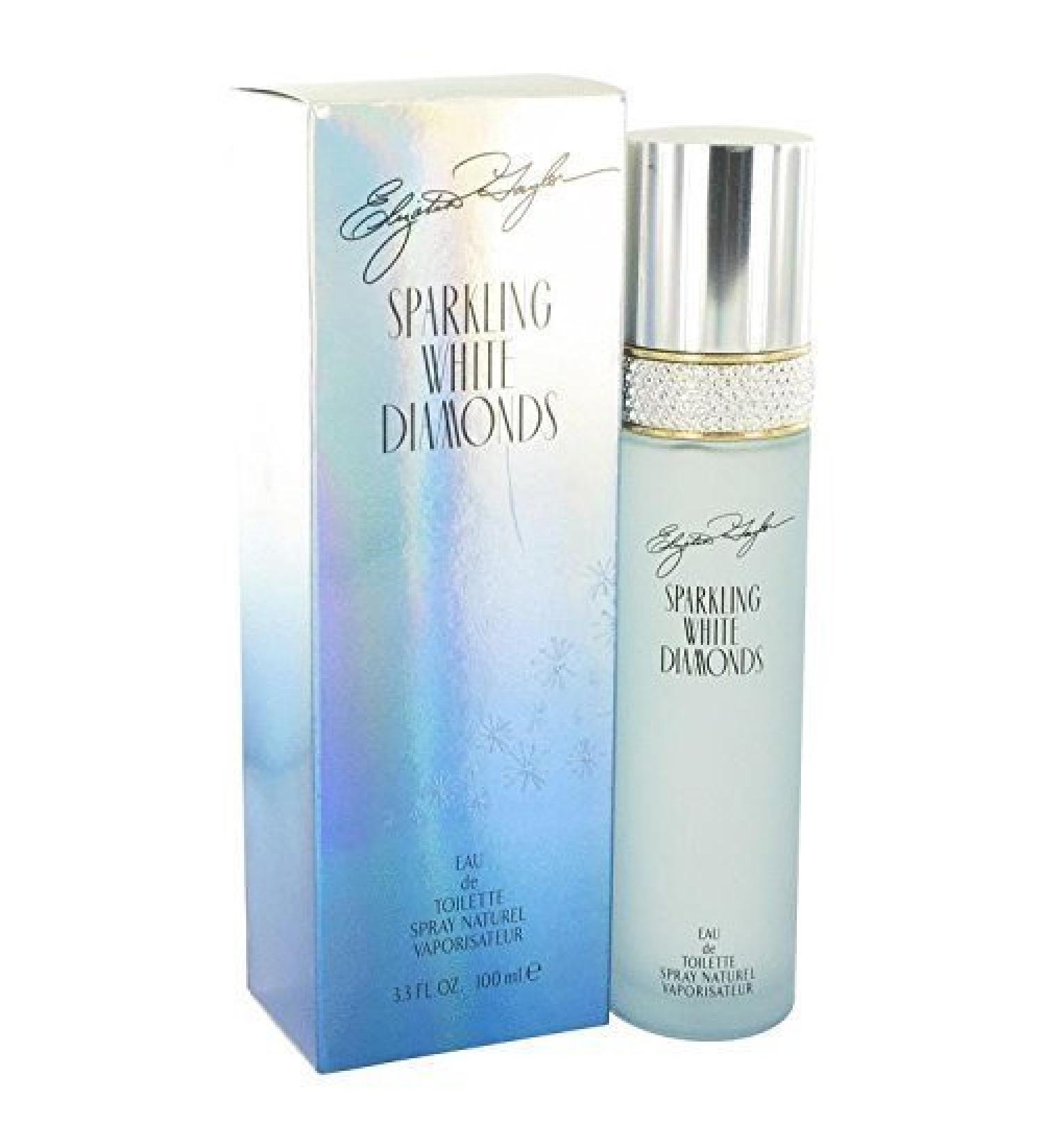 Sparkling White Diamonds by Elizabeth Taylor Eau De Toilette Spray 3.3 oz for Women - 100% Authentic by Elizabeth Taylor