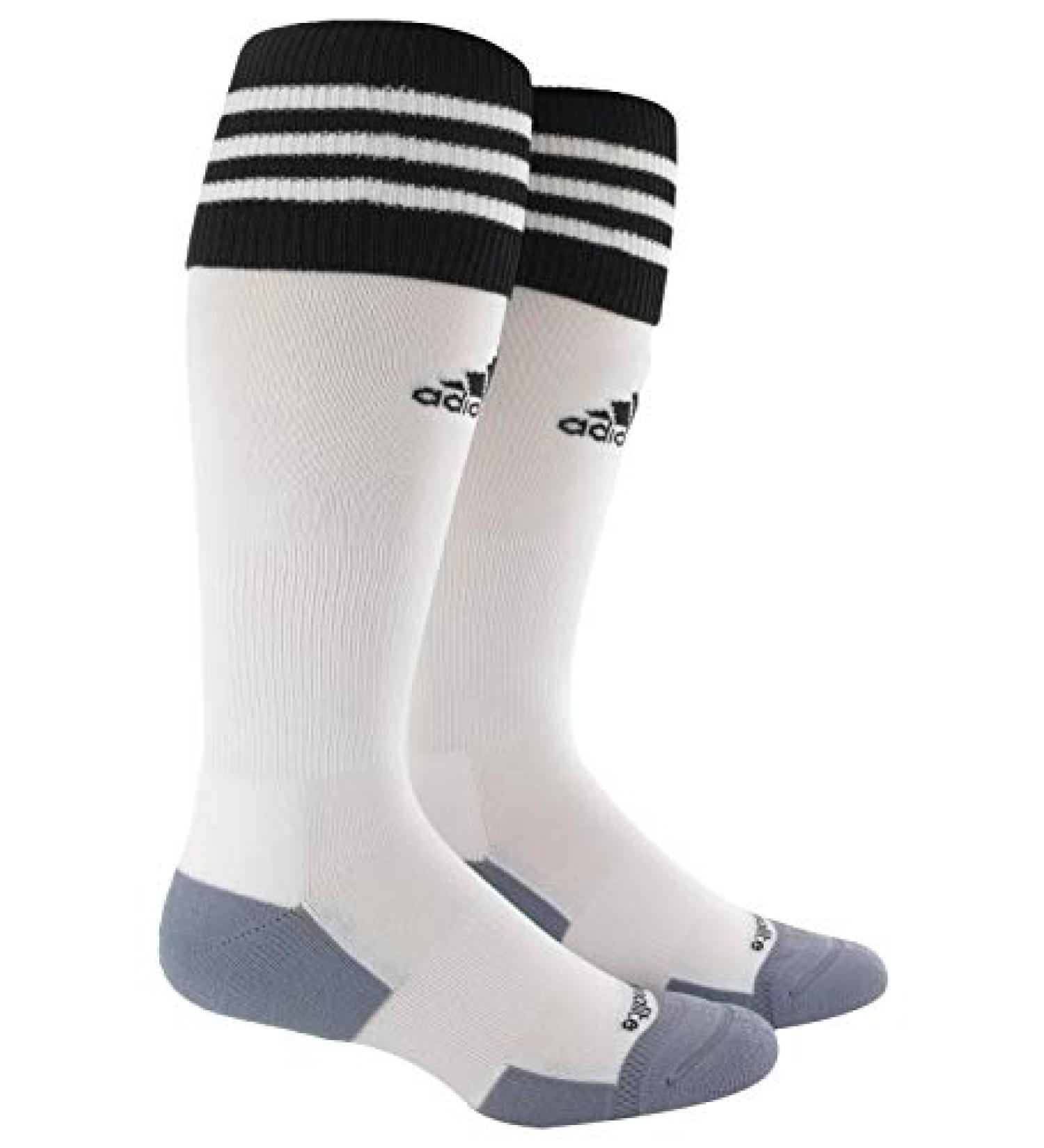 adidas Copa Zone Cushion II Soccer Sock (Small, 1 Pair) - White/Black - Buy Online on GoSupps.com