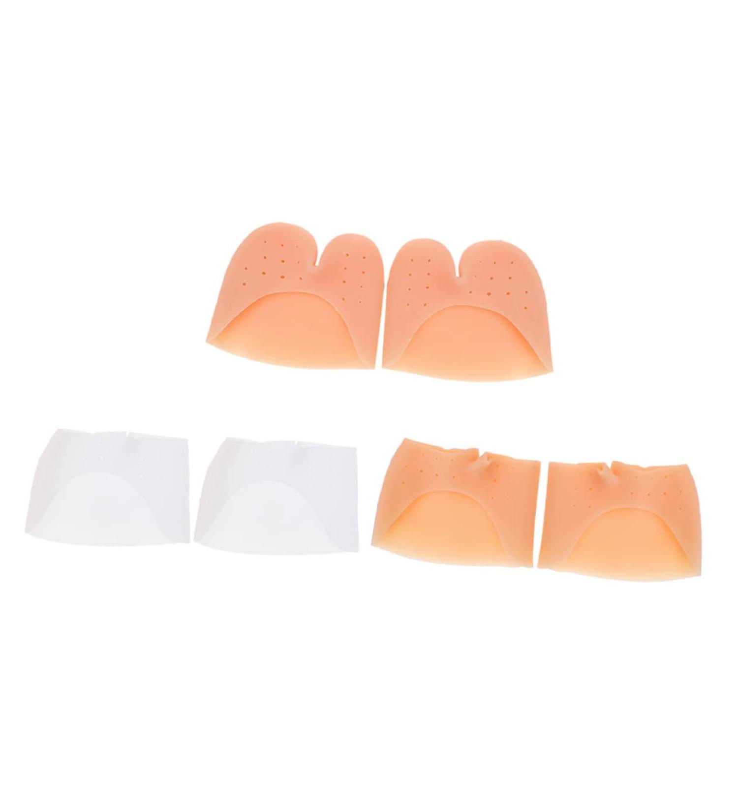 FRCOLOR 3 Pairs Toe Sleeve - Comfortable Protective Toe Covers for Sneakers Tiptoe & Split Toes - Padded Socks for Foot Protection - Buy Online on GoSupps.com