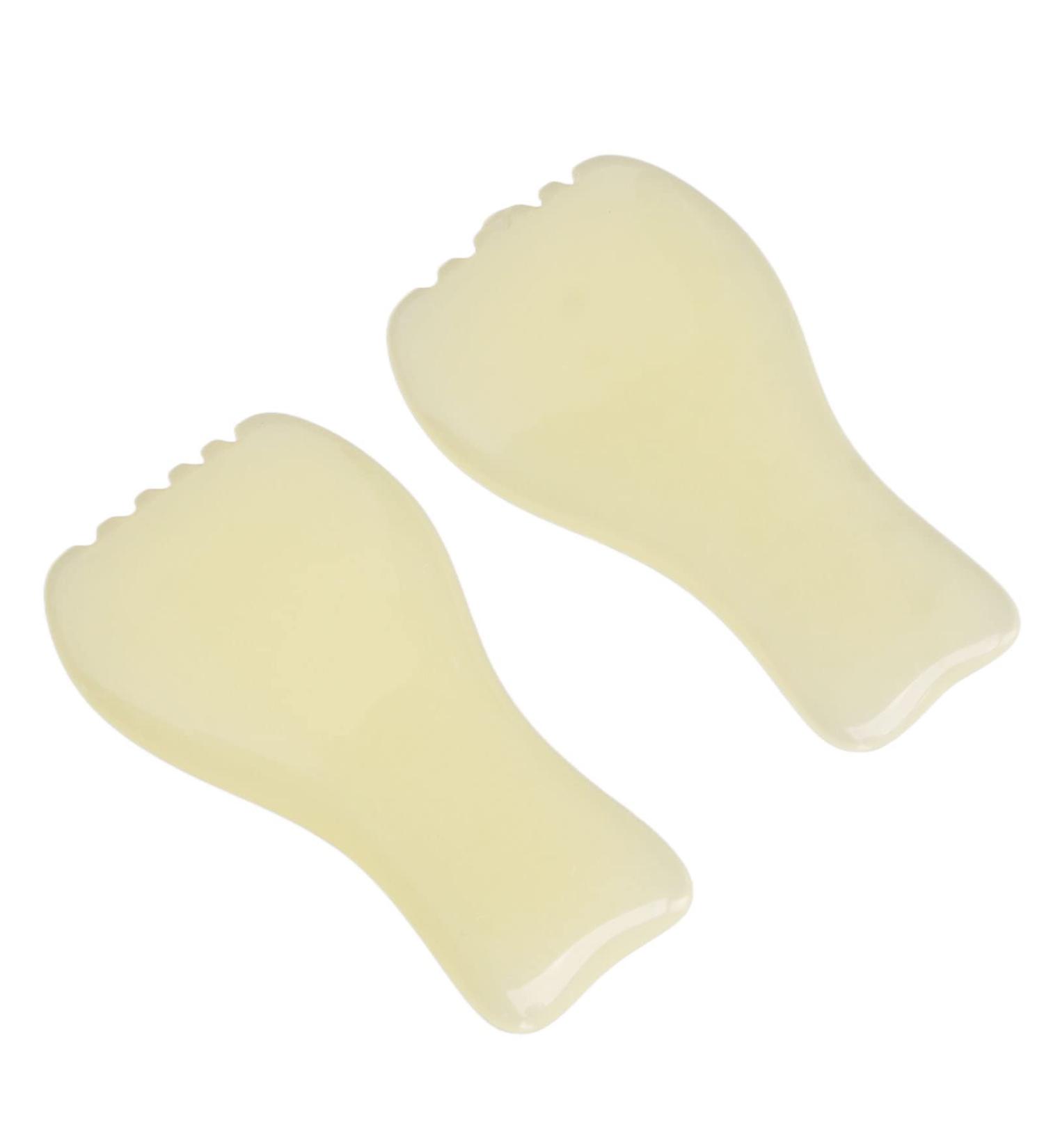 2-Part Gua Sha Plate Set for Facial Contouring & Relaxation - International Shipping Available - Buy Online on GoSupps.com