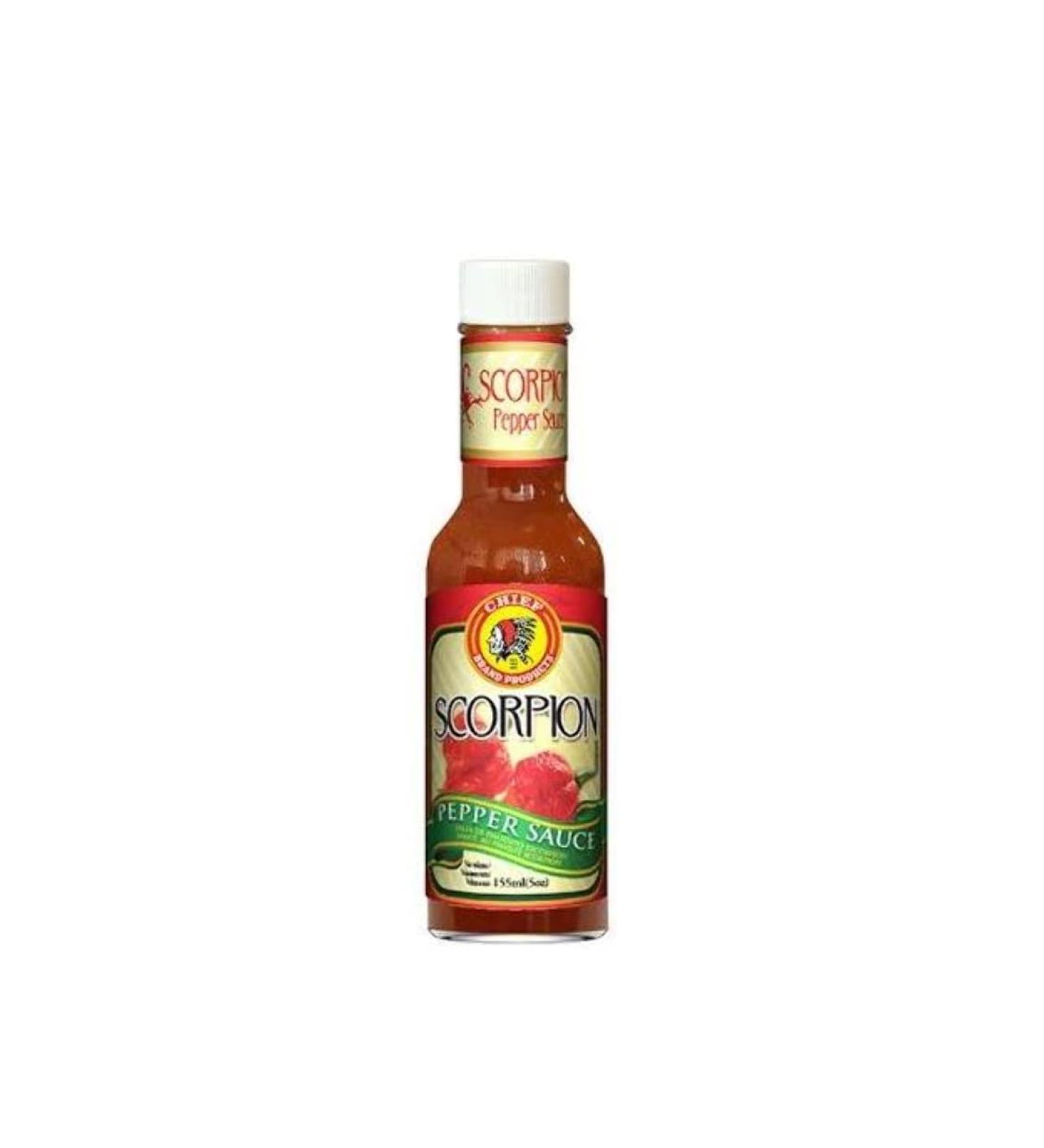 Chief Scorpion Pepper Sauce 155ml Box of 6-Fd