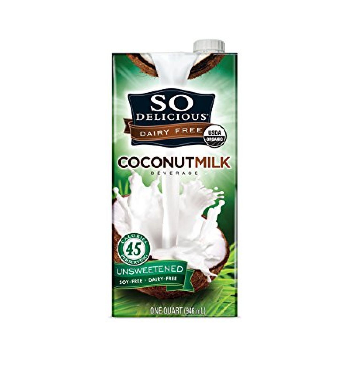 Organic Unsweetened Coconutmilk Beverage 32 oz (Pack of 6) - Plant-Based Vegan Dairy Alternative for Smoothies, Shakes, Cereal - Buy Online on GoSupps.com