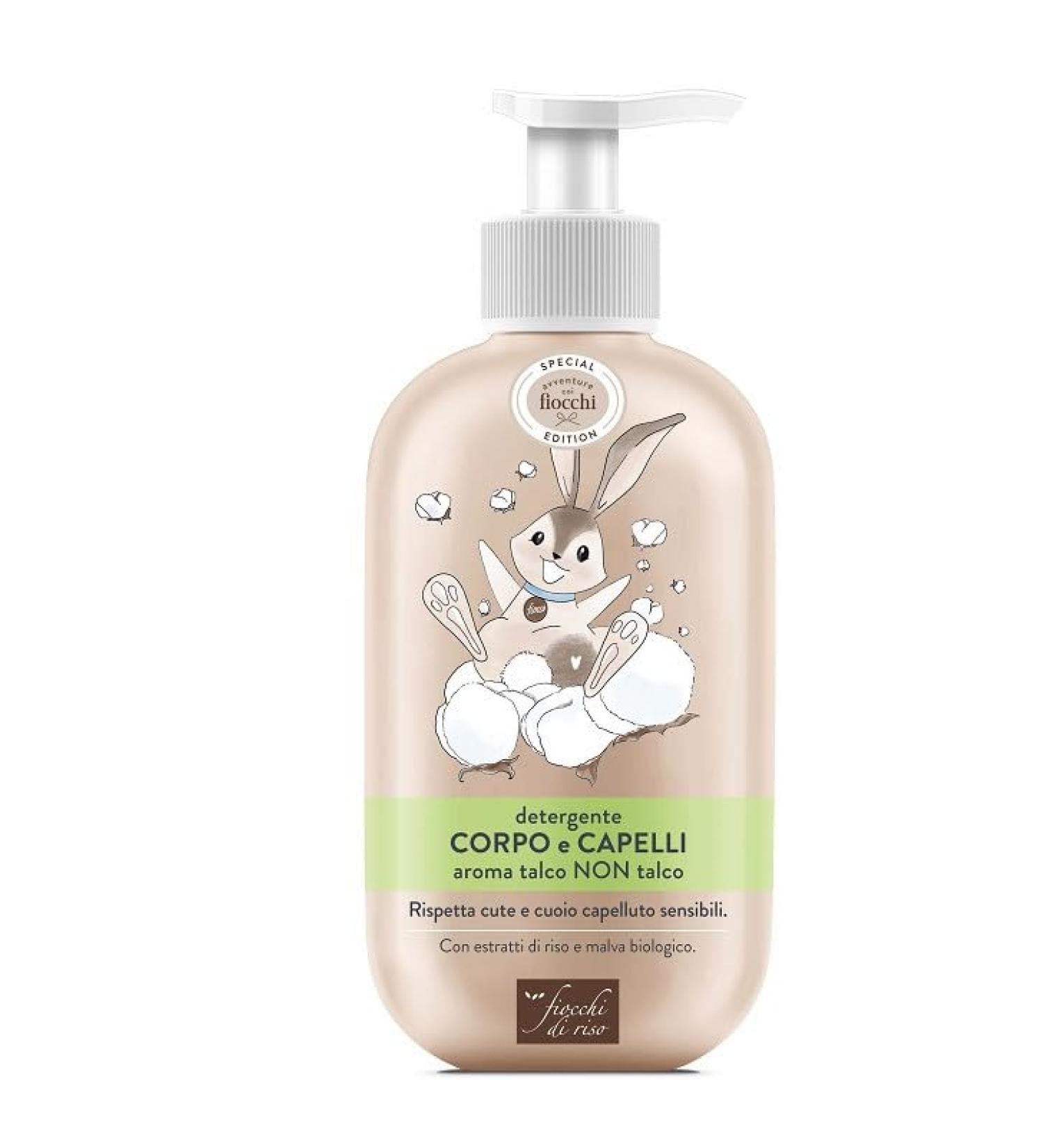 Fiocchi di riso FIOCCHI DI RISO Talc-Free Body and Hair Wash 400 ml