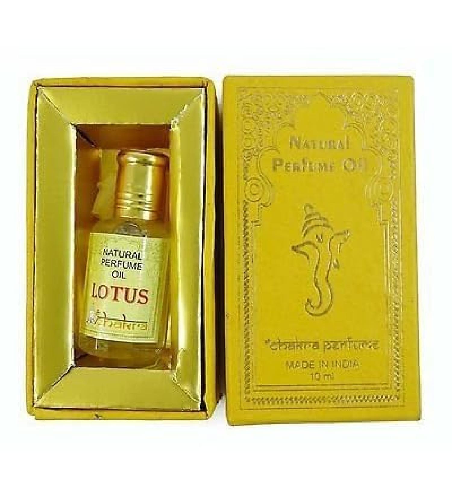 Chakra Lotus Perfume Oil 10ml | Natural Alcohol-Free Attar | Long-Lasting Unisex Fragrance | Roll-On Perfume for Men & Women
