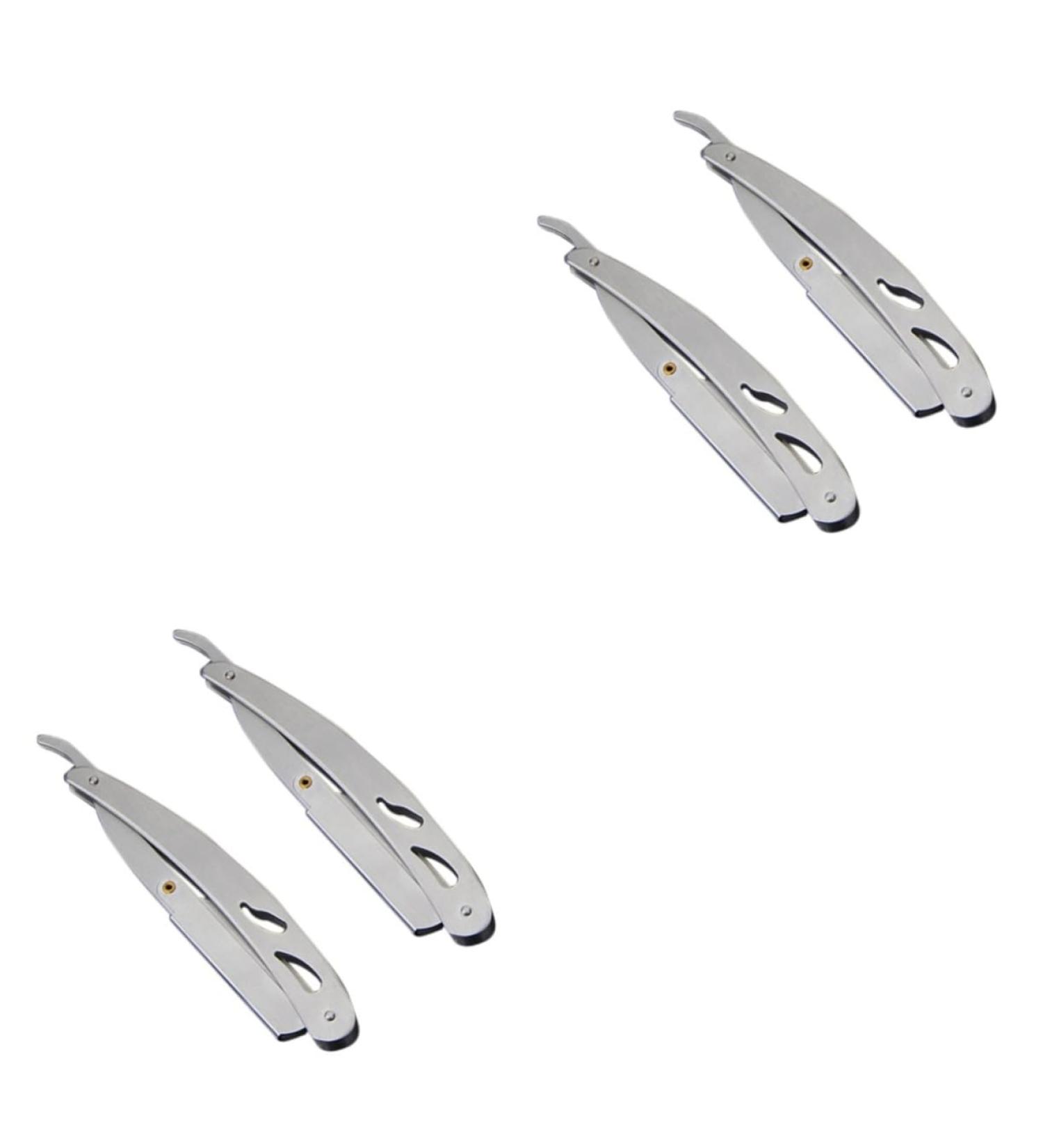 Cabilock Vintage Razor Holder Set | 4 Stainless Steel Manual Razor Holders for Men | Perfect for Safety & Straight Razors - Buy Online on GoSupps.com