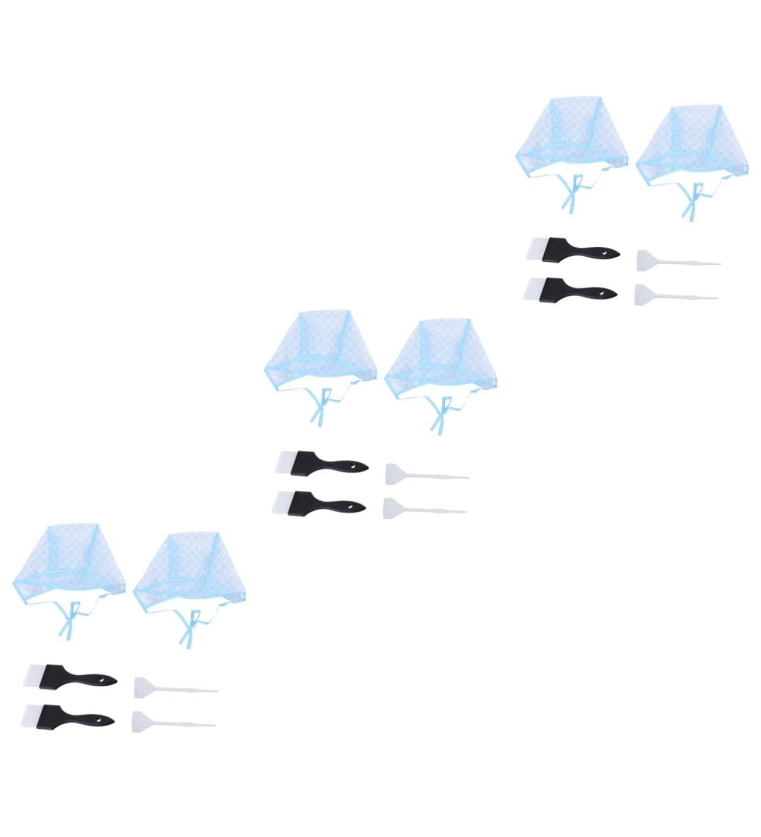 FRCOLOR 18 Pieces Highlighter Hat Hair Bleaching Cap Icing Cap Salon Hair Styling Accessories Hair Dye Brush Hair Dye Set Tipping Cap Hats Shell Household Sports Hair Dye Cap - Buy Online on GoSupps.com