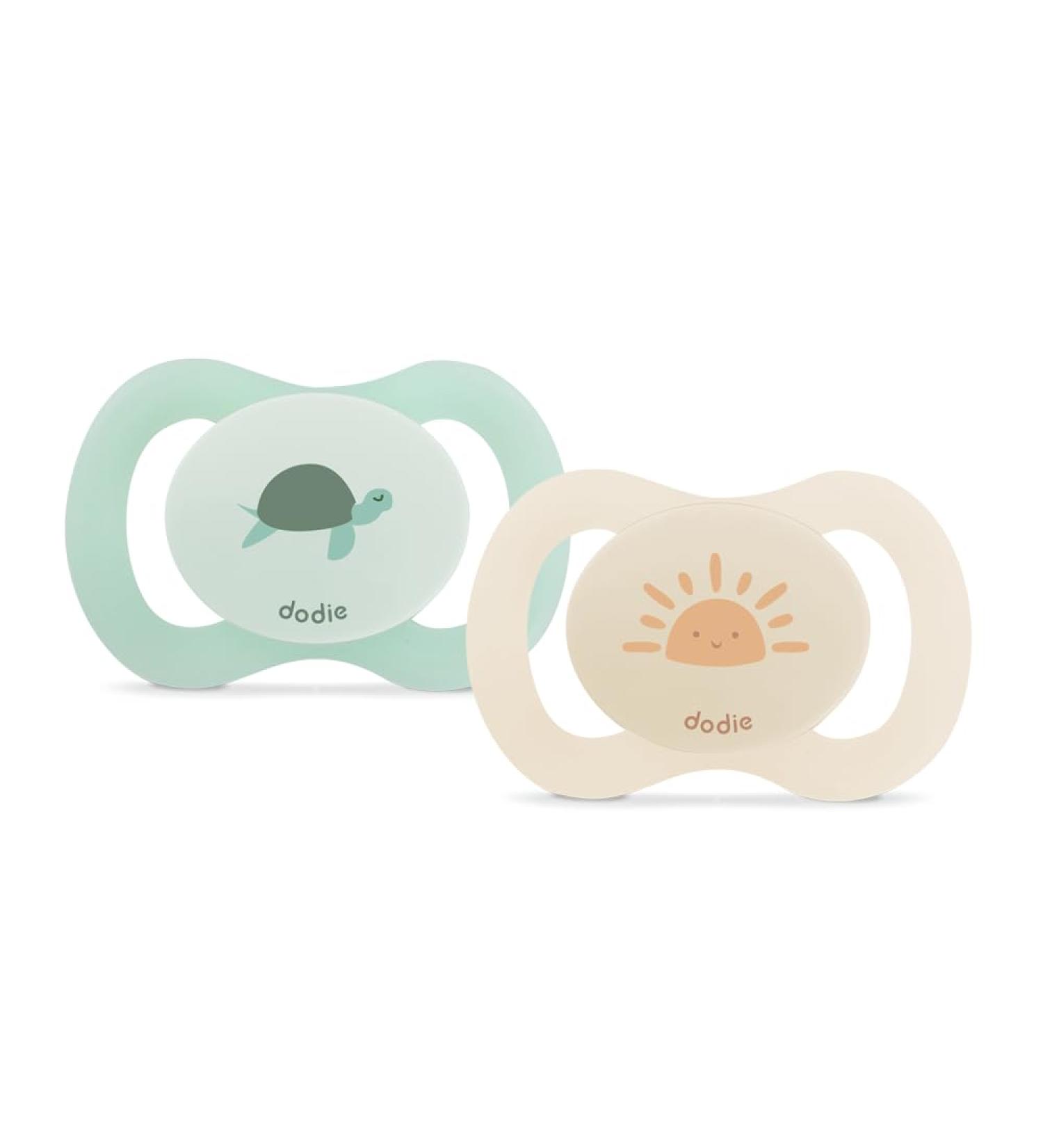 DODIE Anatomical Pacifier for Newborns 0-2 Months - Green - Set of 2 - Ideal for Birth | International Shipping Available - Buy Online on GoSupps.com