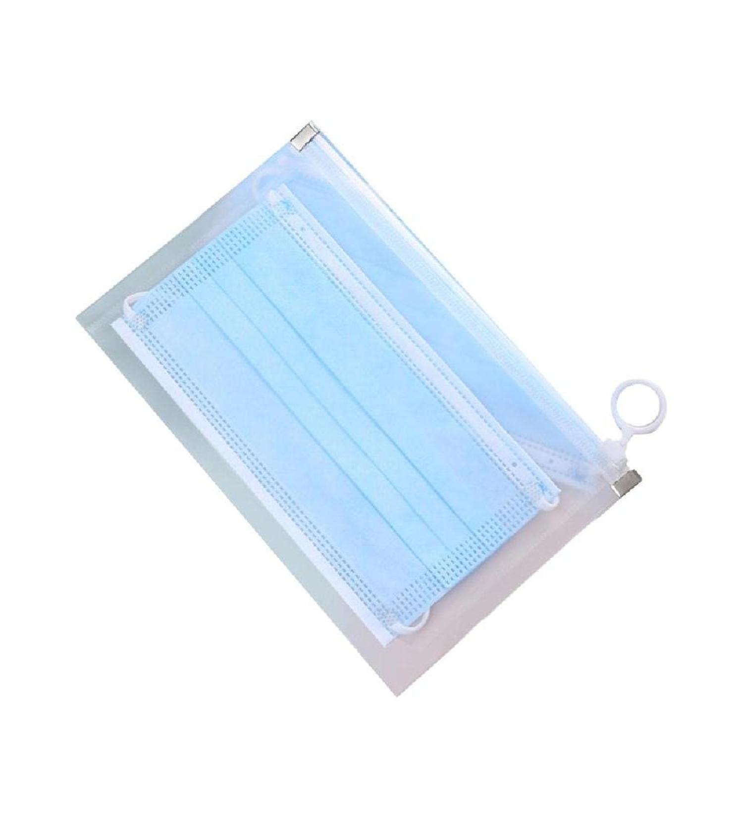 Storage Bag for Anti Dust Disposable Face Shield | Portable Waterproof Zipper Pouch for Travel & Office | Colorless - Buy Online on GoSupps.com