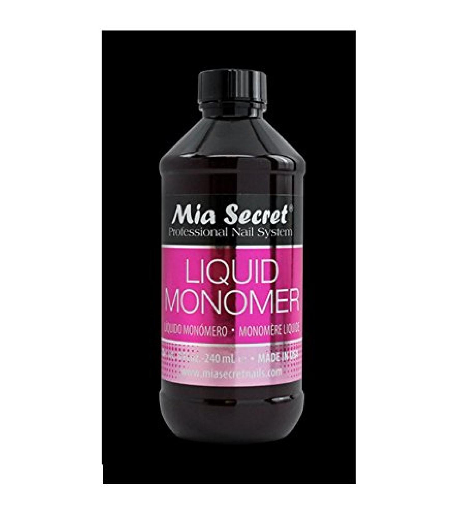 +++ Liquid Monomer Mia Secret - Professional Acrylic Nail System MADE IN USA! (8 OZ) + FREE Temporary Body Tattoo!