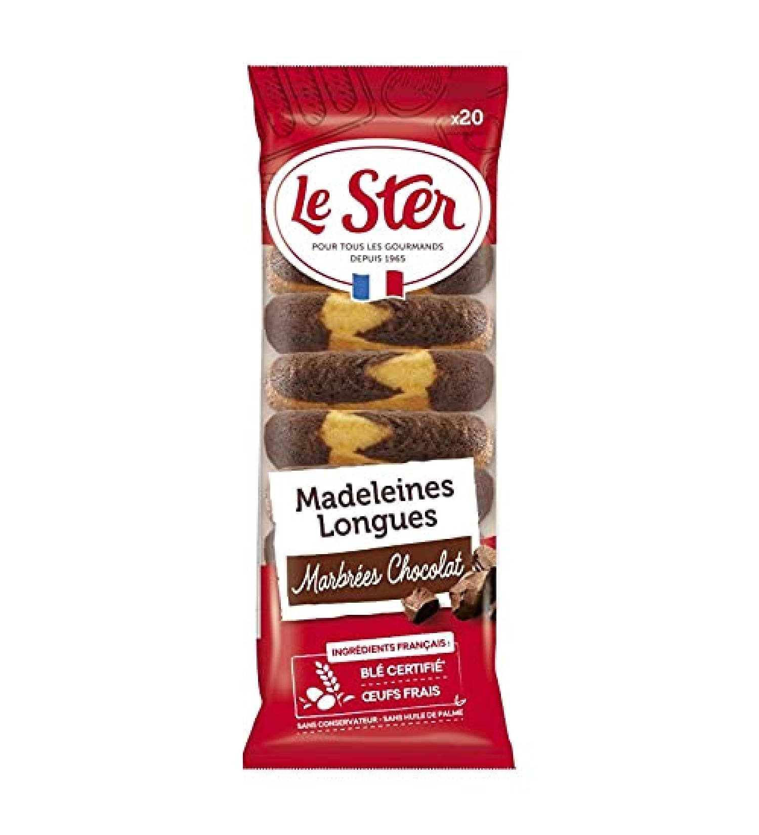 LE STER - Le P tissier Long Chocolate Madeleines 250G - Pack of 4 - Special Offer - Buy Online on GoSupps.com