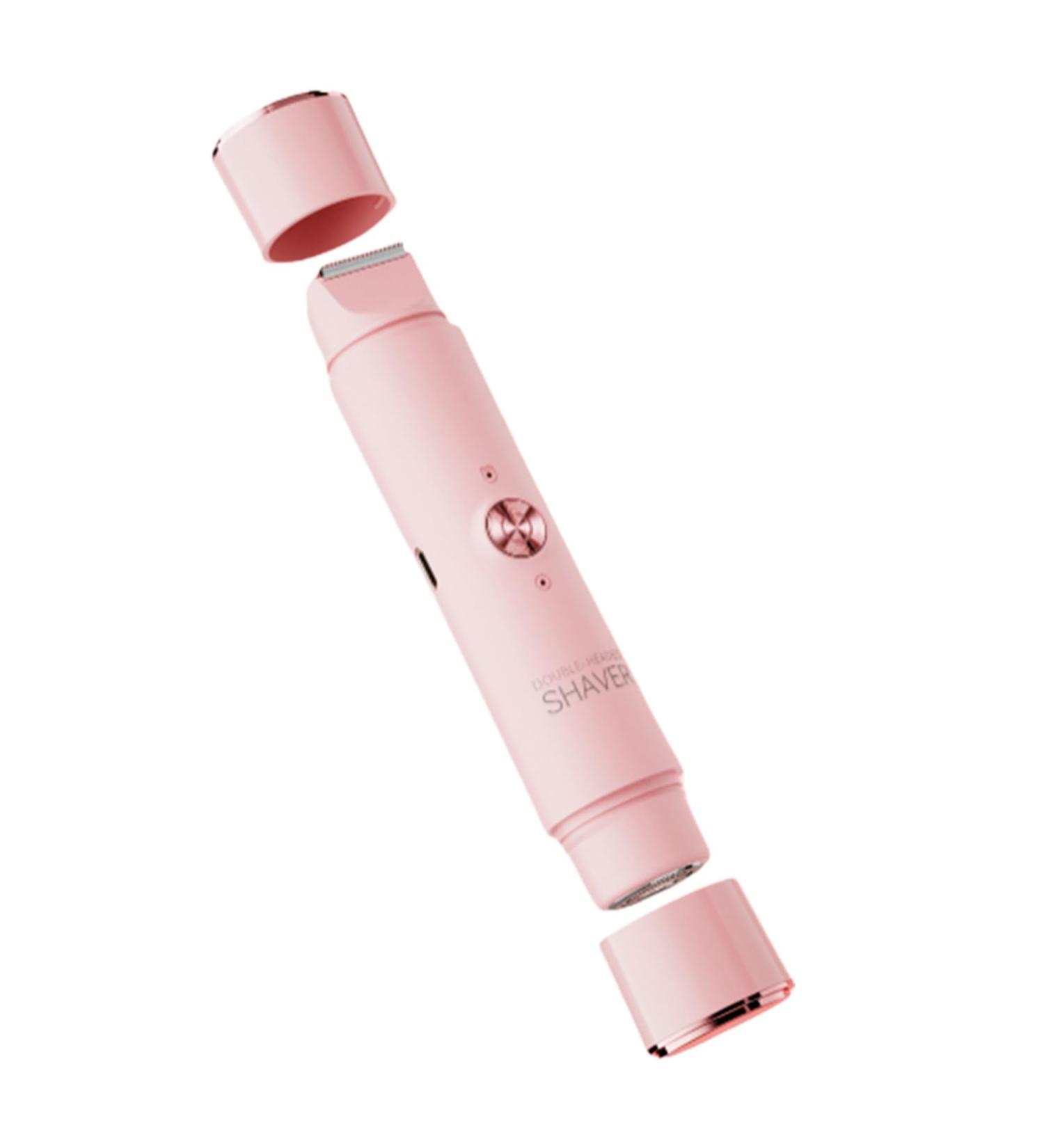 Electric Shaver for Women Twosided Bikini Trim For Women Ergonomic Hair Removal And Care Device For Legs Body Face And Intimate Areas Pink - Buy Online on GoSupps.com