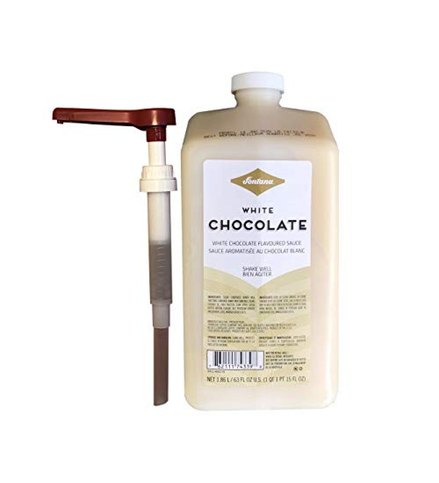 Starbucks Fontana White Chocolate Mocha Sauce - 63 oz with Pump | Delicious Frappuccino Flavor - Buy Online on GoSupps.com