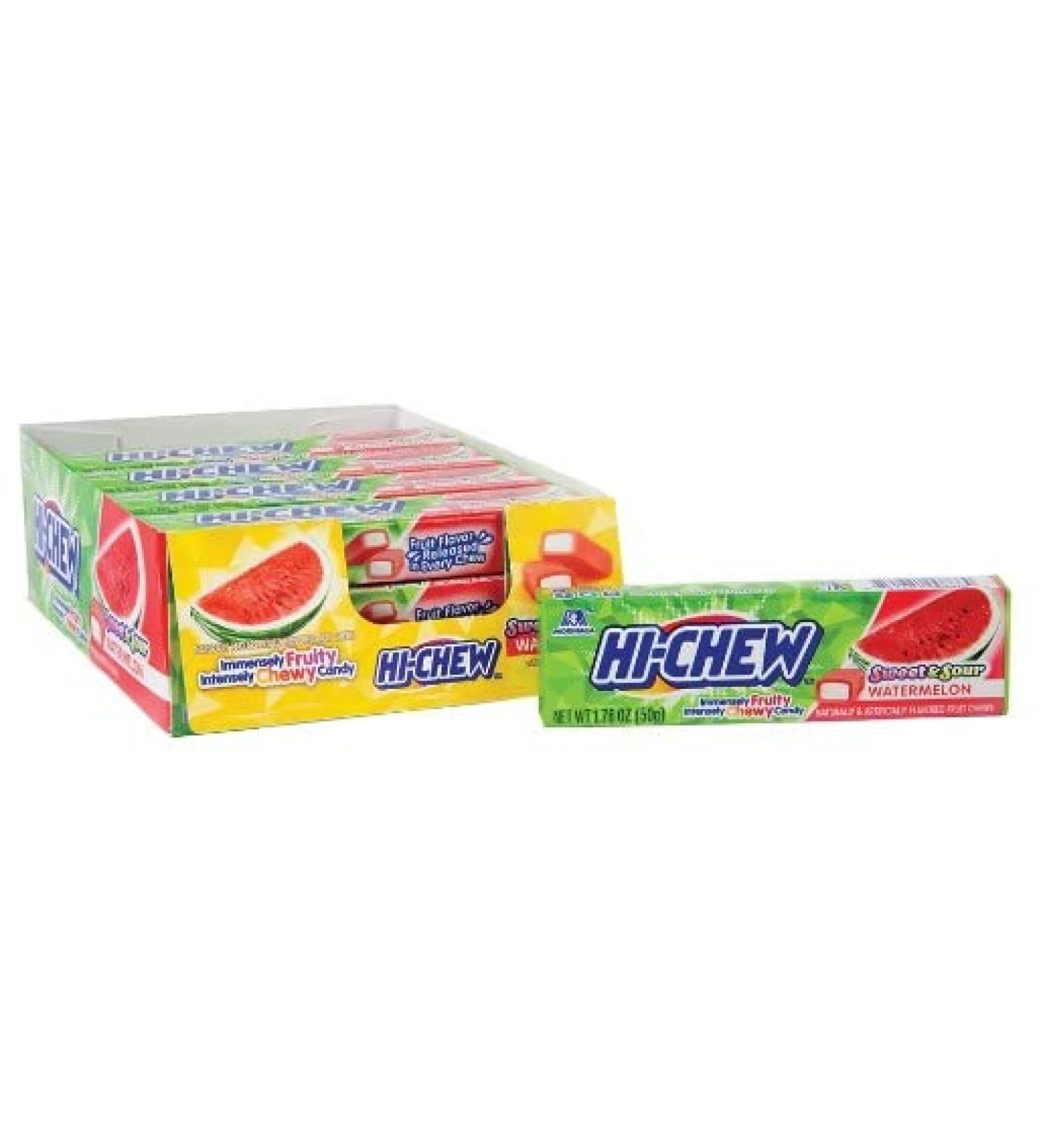 Hi-Chew Sensationally Chewy Sweet and Sour Japanese Fruit Candy 50g (Pack of 15)