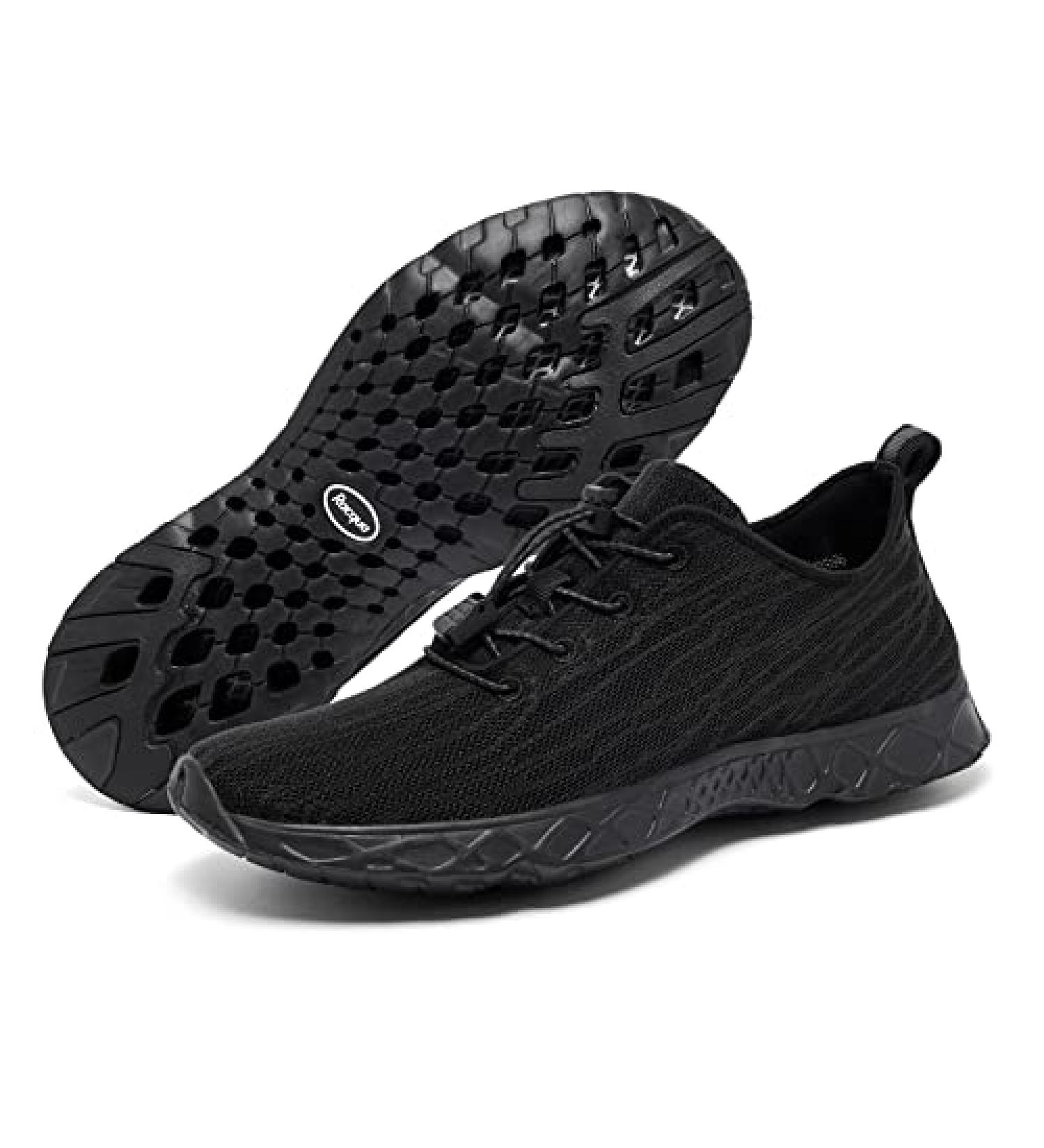 Racqua Breathable Mesh Water Shoes 7 Women/6 Men - SX122 Black2 - Buy Online on GoSupps.com