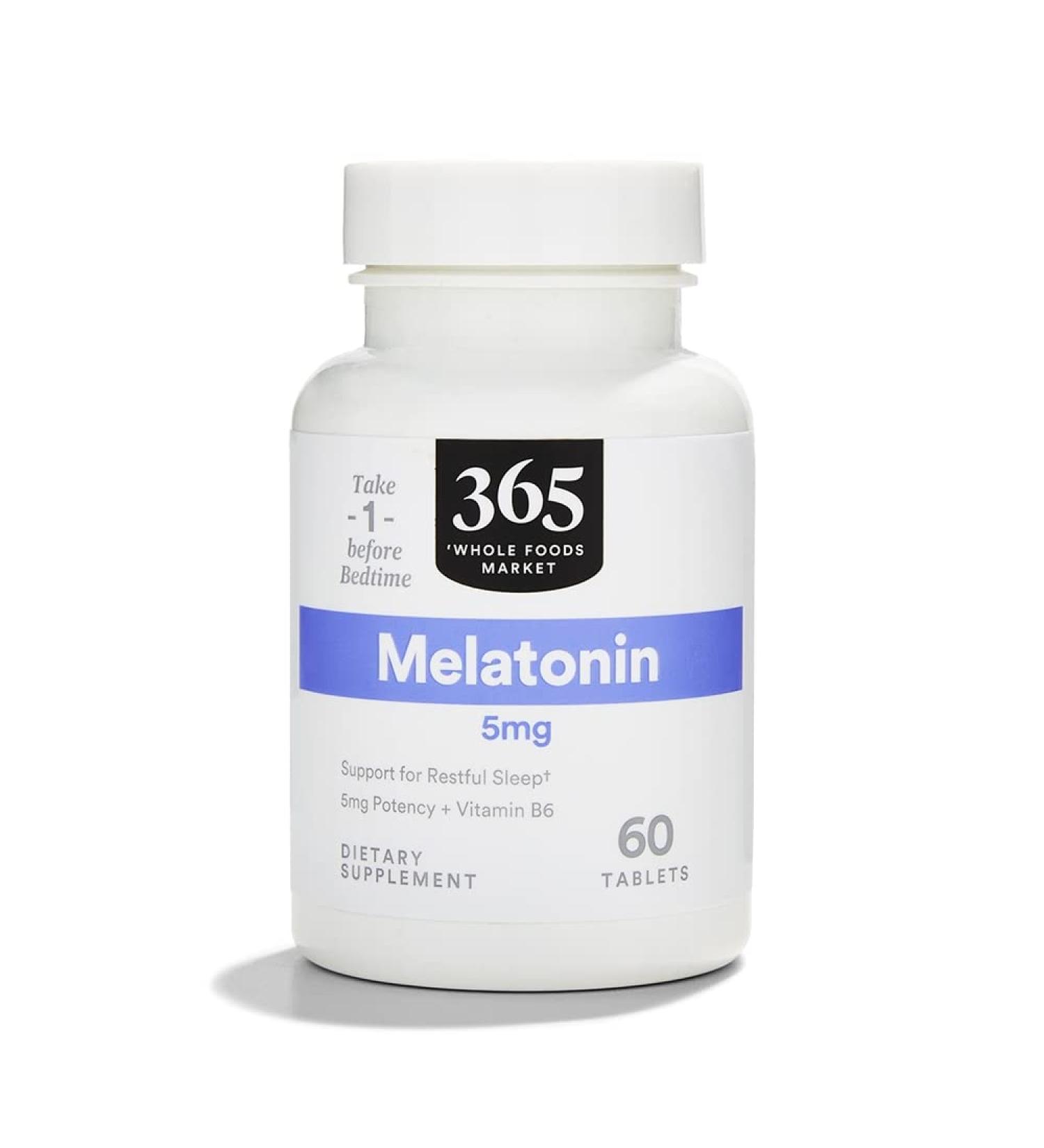 365 by Whole Foods Market Melatonin 5mg 60 Count 60 Count (Pack of 1) - Buy Online on GoSupps.com
