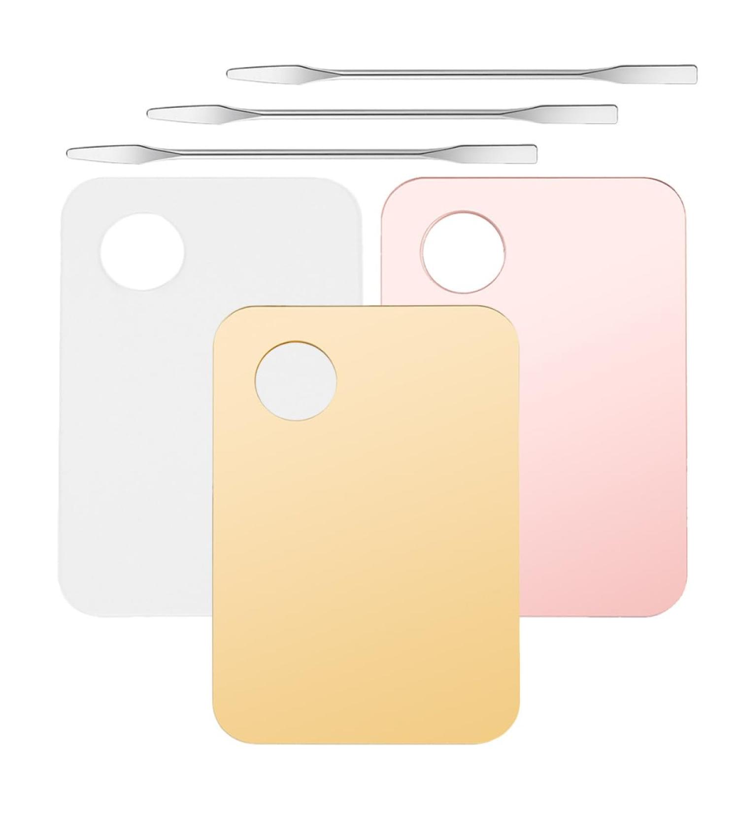 Homoyoyo Palette de Maquillage pour Fond de Teint 3 Pi ces 6 Pcs Palette Transparente Outil de M lange Cosm tique avec Spatules pour Femme Usage Professionnel et Quotidien - Buy Online on GoSupps.com