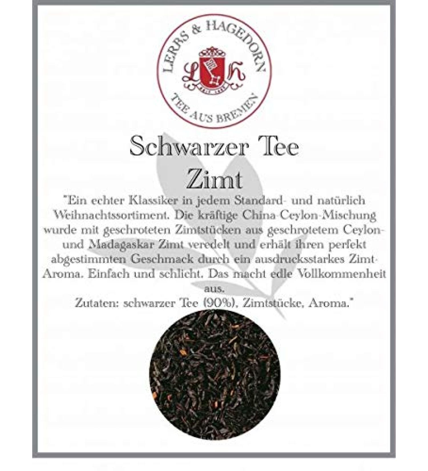  Lerbs & Hagedorn Black tea with cinnamon 1 kg - Cinnamon - Buy Online on GoSupps.com