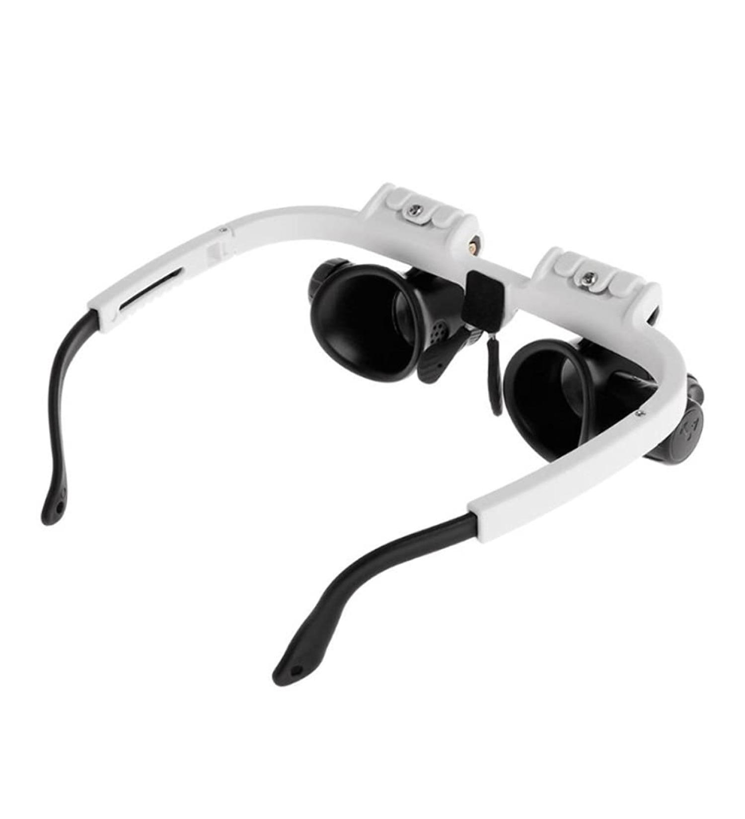 8X/15X/23X LED Magnifier Glasses Two LED Lights Adjustable LED Lamp Head Magnifying Glasses Household Tools - Buy Online on GoSupps.com