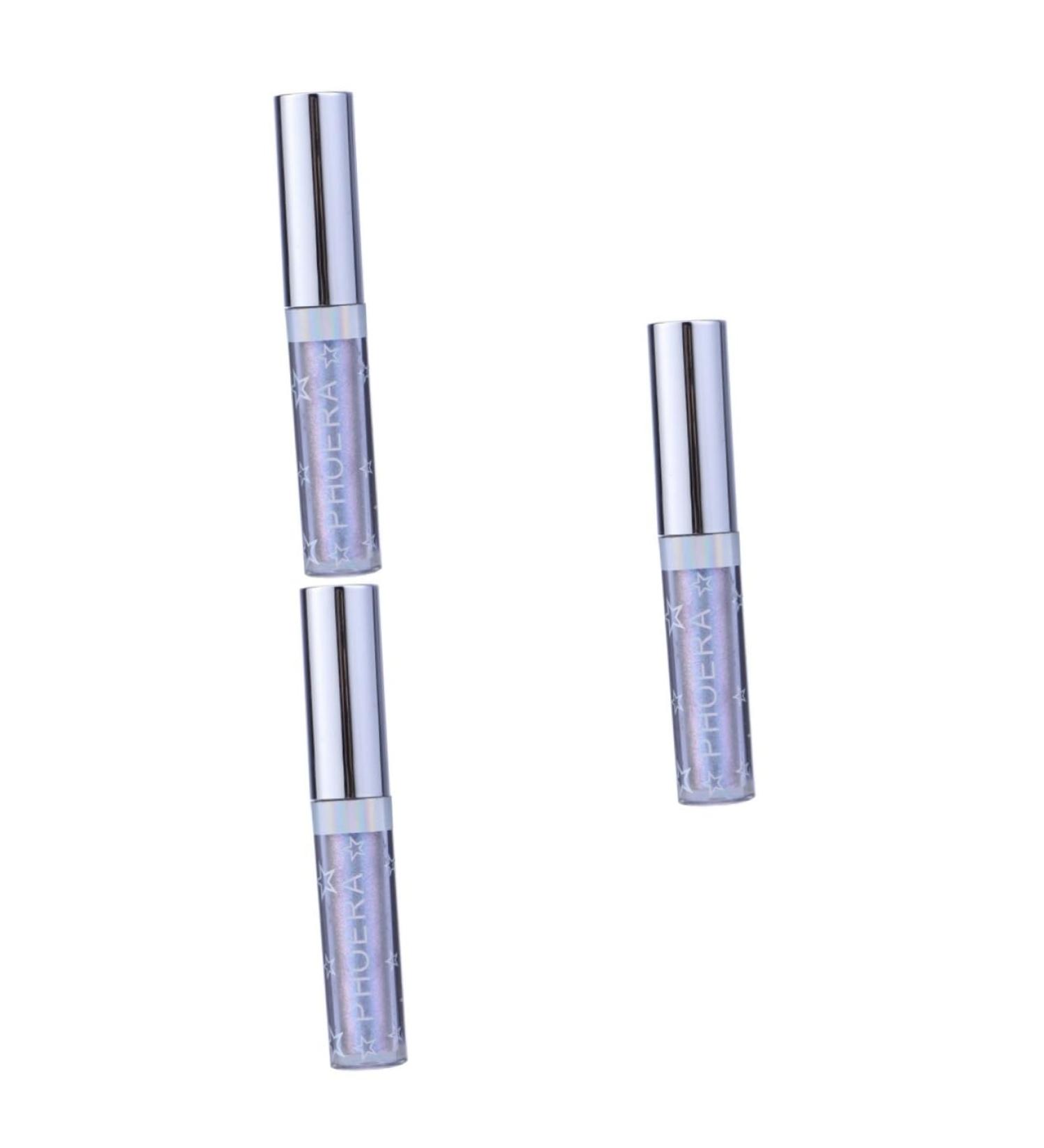 Angoily 3pcs Liquid Eyeliner Color Eyeliner Pearlescent Eyeshadow Women Makeup Glitter Powder Diamond Metal 1 count (Pack of 1) As Shownx3pcs - Buy Online on GoSupps.com