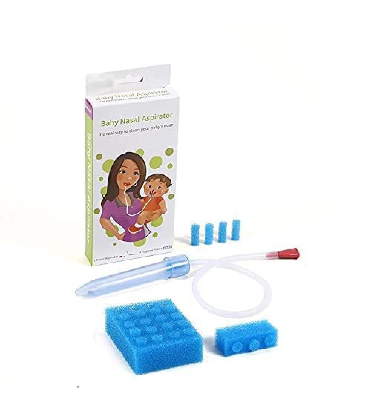 Baby Nasal Aspirator with 24 Filters - Safe & Hygienic Suction for Newborns | The Baby Center - Buy Online on GoSupps.com