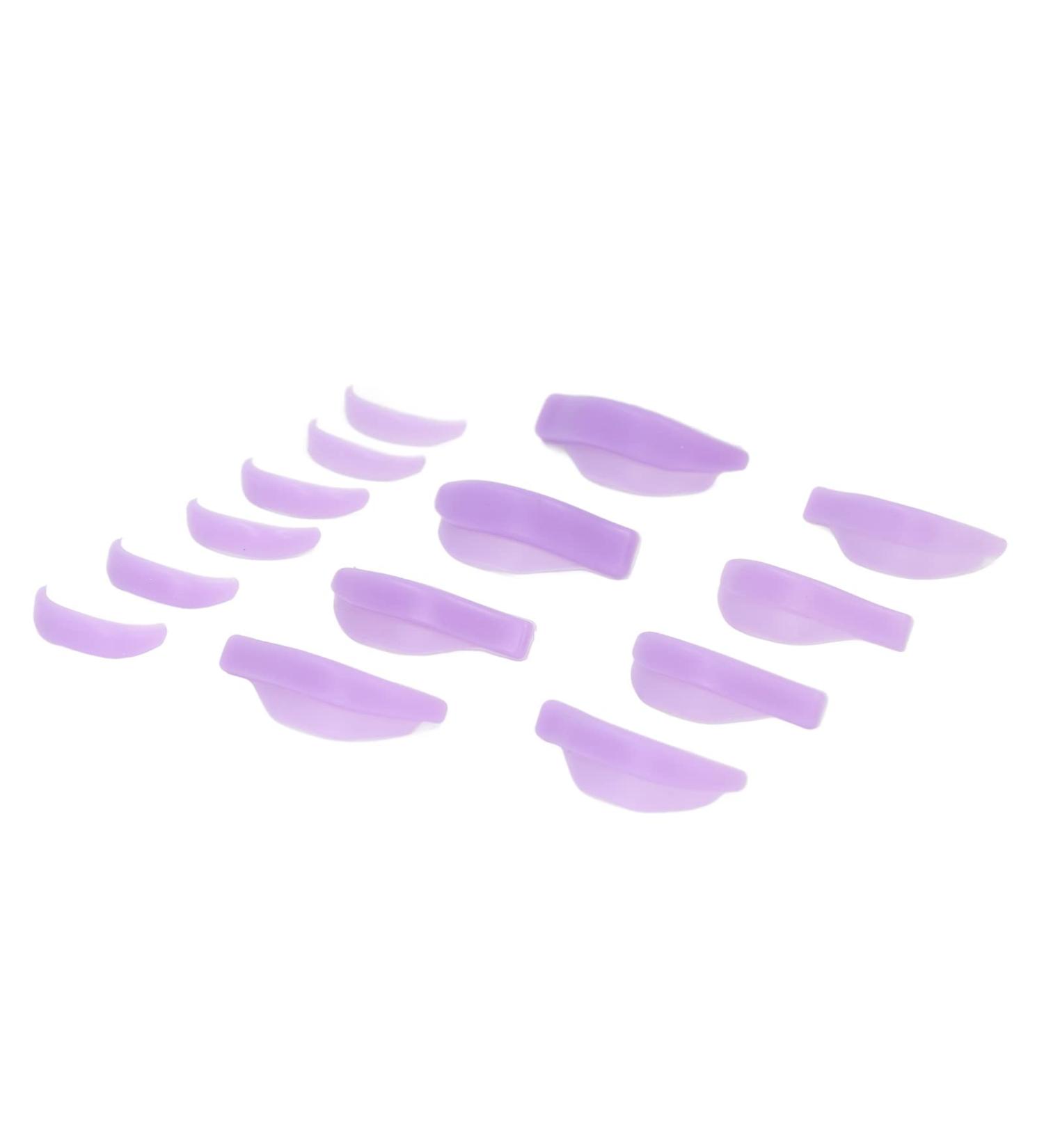 Reusable Lash Pads - 7 Pairs in Various Sizes for Beauty Salons - Purple | International Shipping - Buy Online on GoSupps.com