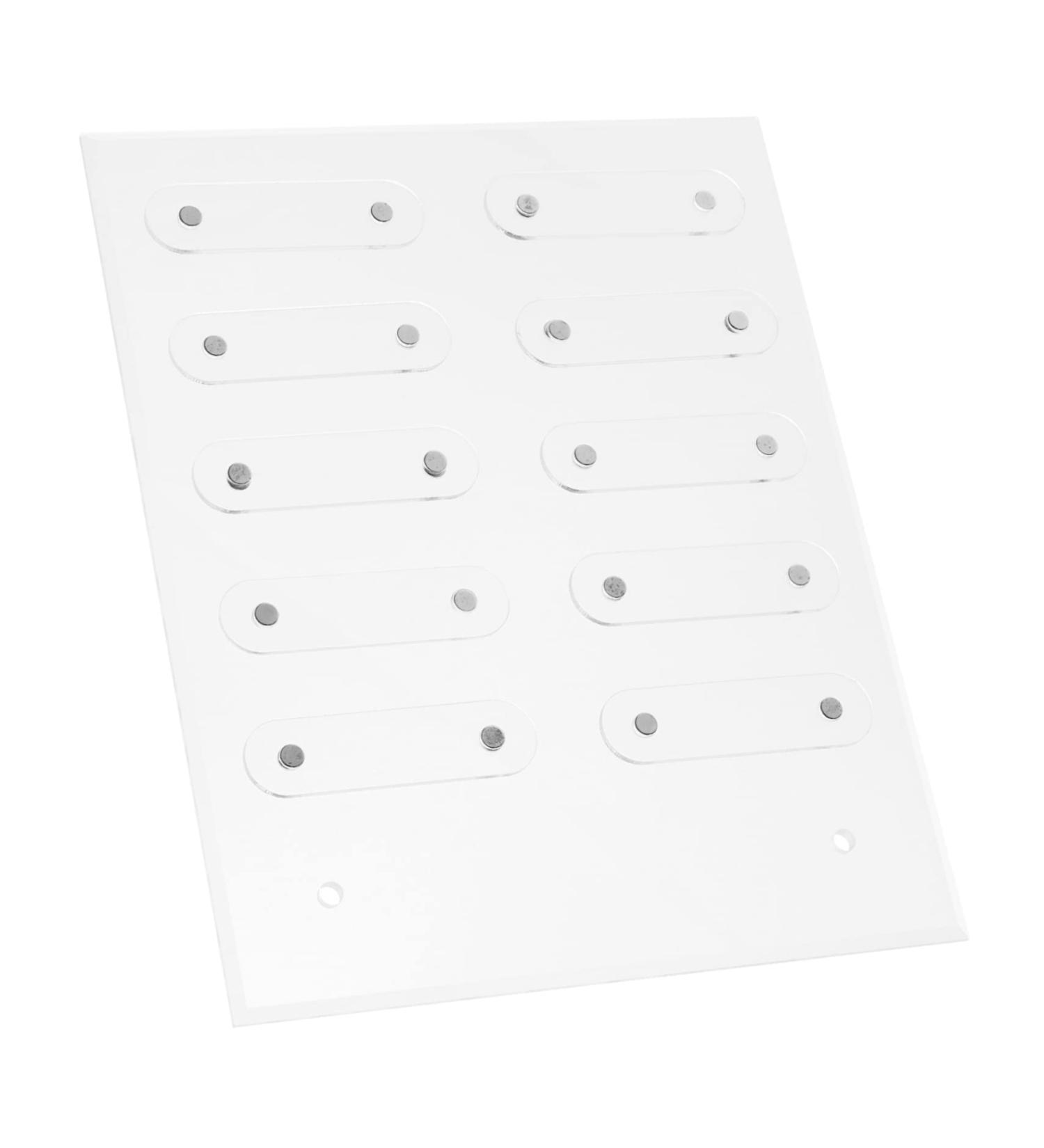 DOITOOL 1 Set Nail Display Board Nail Color Cards Nail Color Display Tool Nail Work Display Board Manicure Display Board Nail Display Holder Manicure Showing Board Palette Acrylic Magnetic 20x16cm Transparent 1 - Buy Online on GoSupps.com